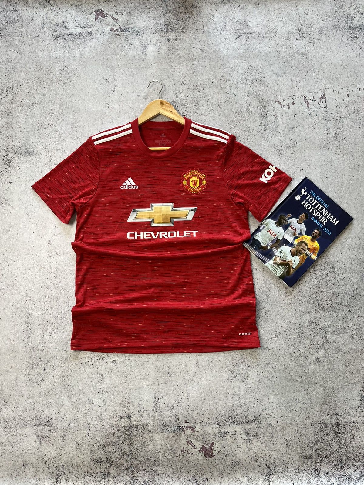 Adidas MANCHESTER UNITED 2020 2021 HOME SOCCER JERSEY ADIDAS Size US L / EU 52-54 / 3 - 1 Thumbnail