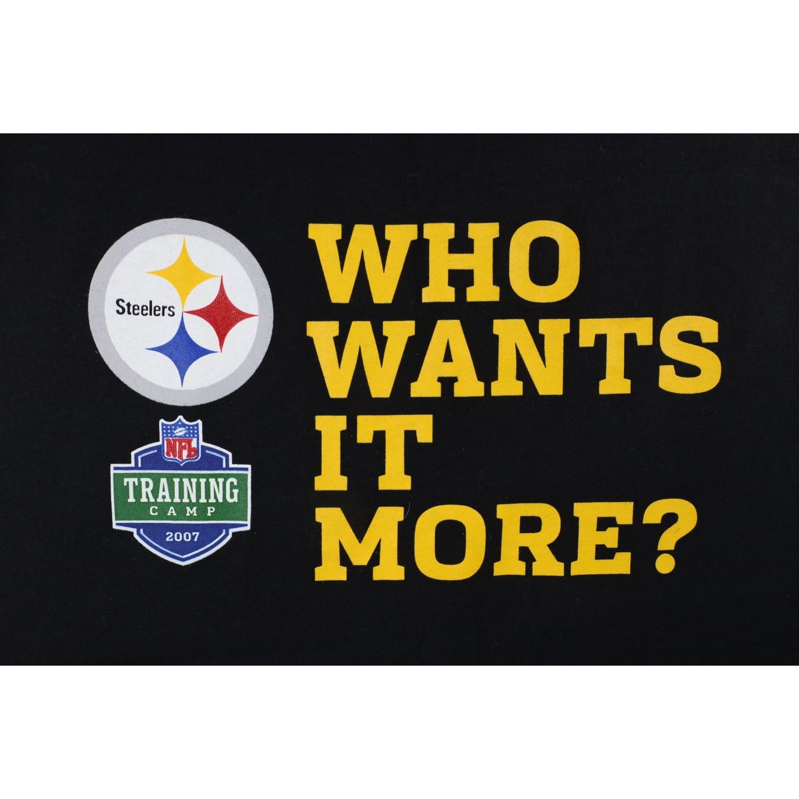 Vintage Vintage Y2K 2007 Training Camp Pittsburgh Steelers T-Shirt Size US XXL / EU 58 / 5 - 4 Thumbnail
