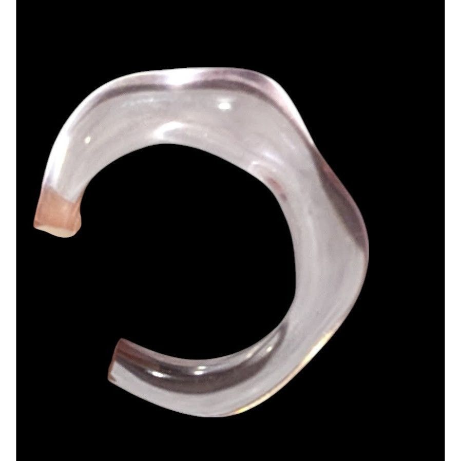 Other Abstract Pastel Pink Translucent Fashion Ring Size 8 Size ONE SIZE - 15 Thumbnail