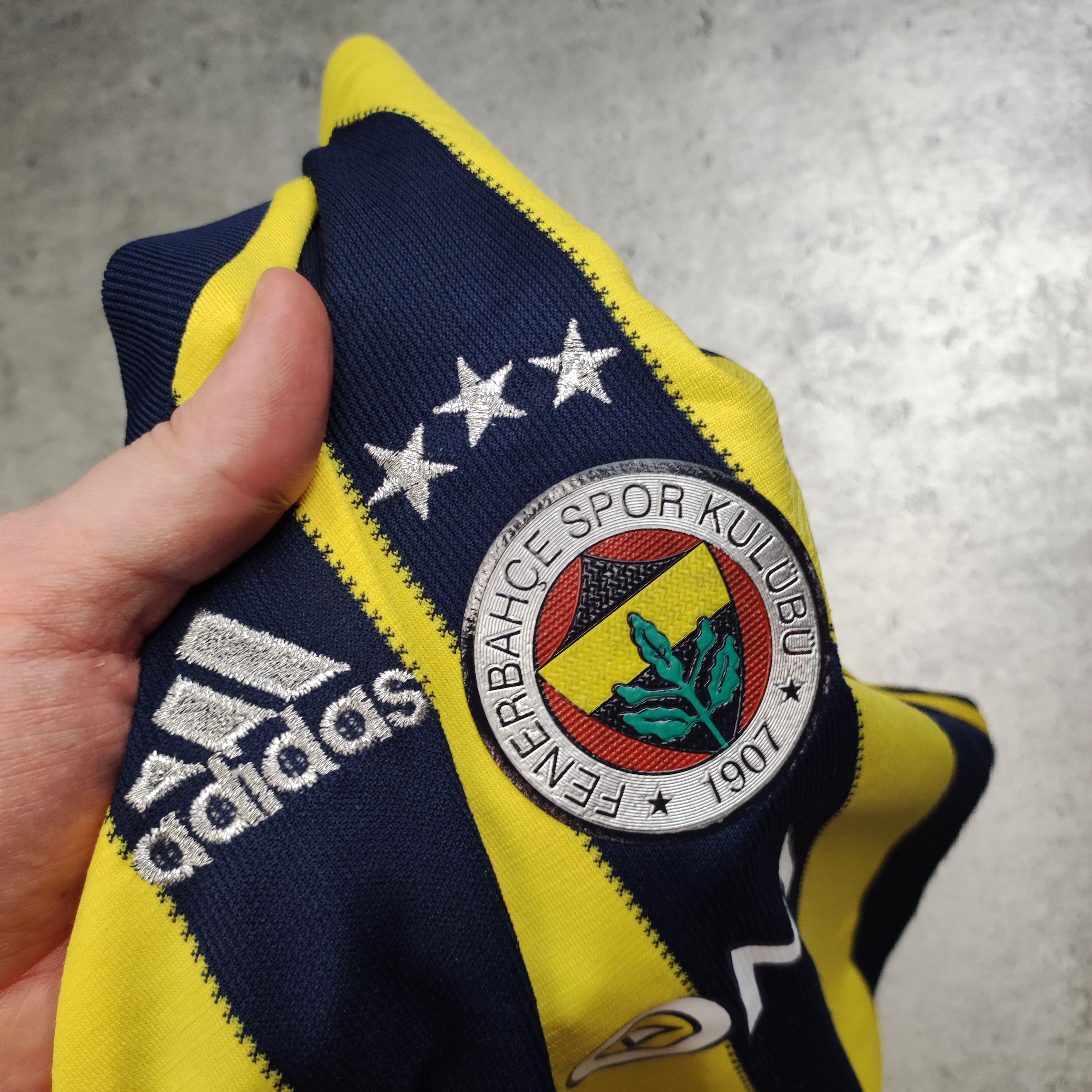 Vintage RARE Vintage Adidas x Fenerbahce SK Home Soccer Jersey Size US XL / EU 56 / 4 - 6 Thumbnail