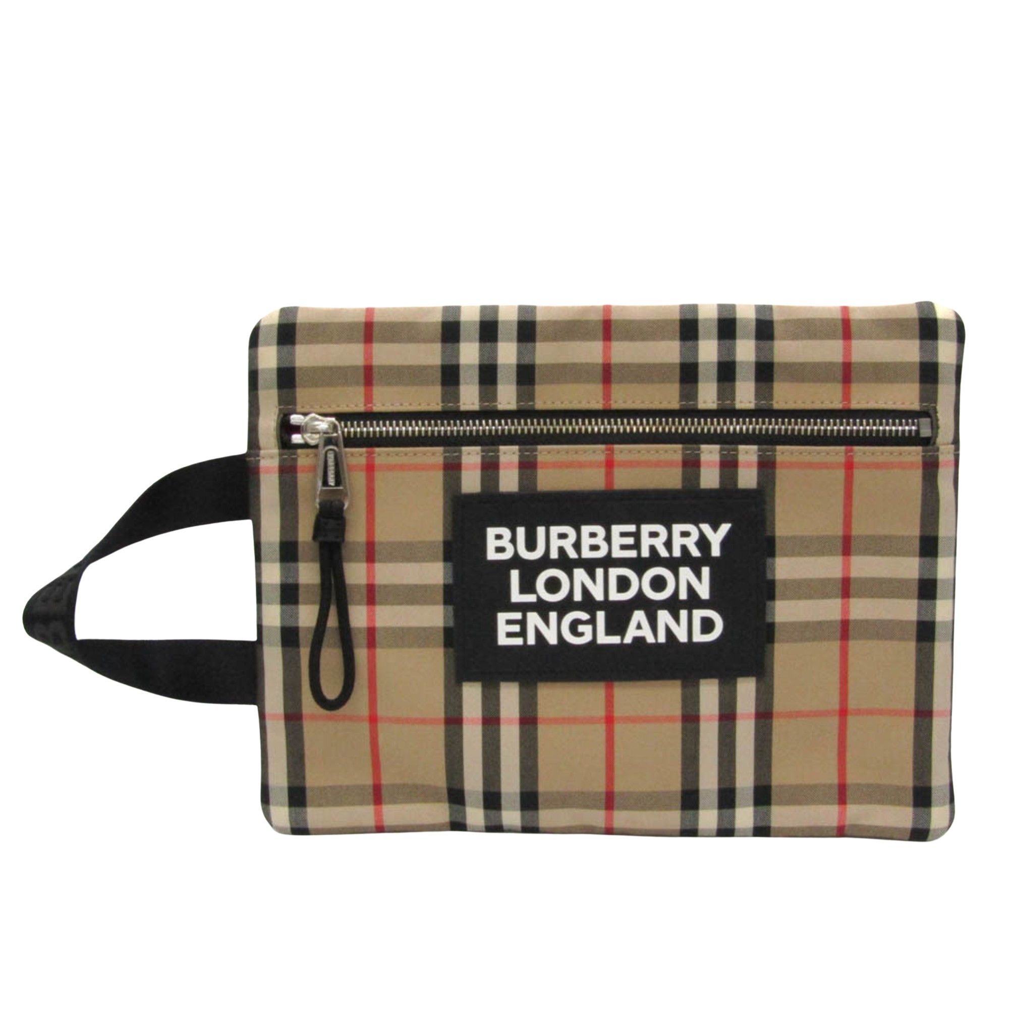 Burberry - Beige Canvas Clutch Bag (Pre-Owned) Size ONE SIZE - 1 Thumbnail