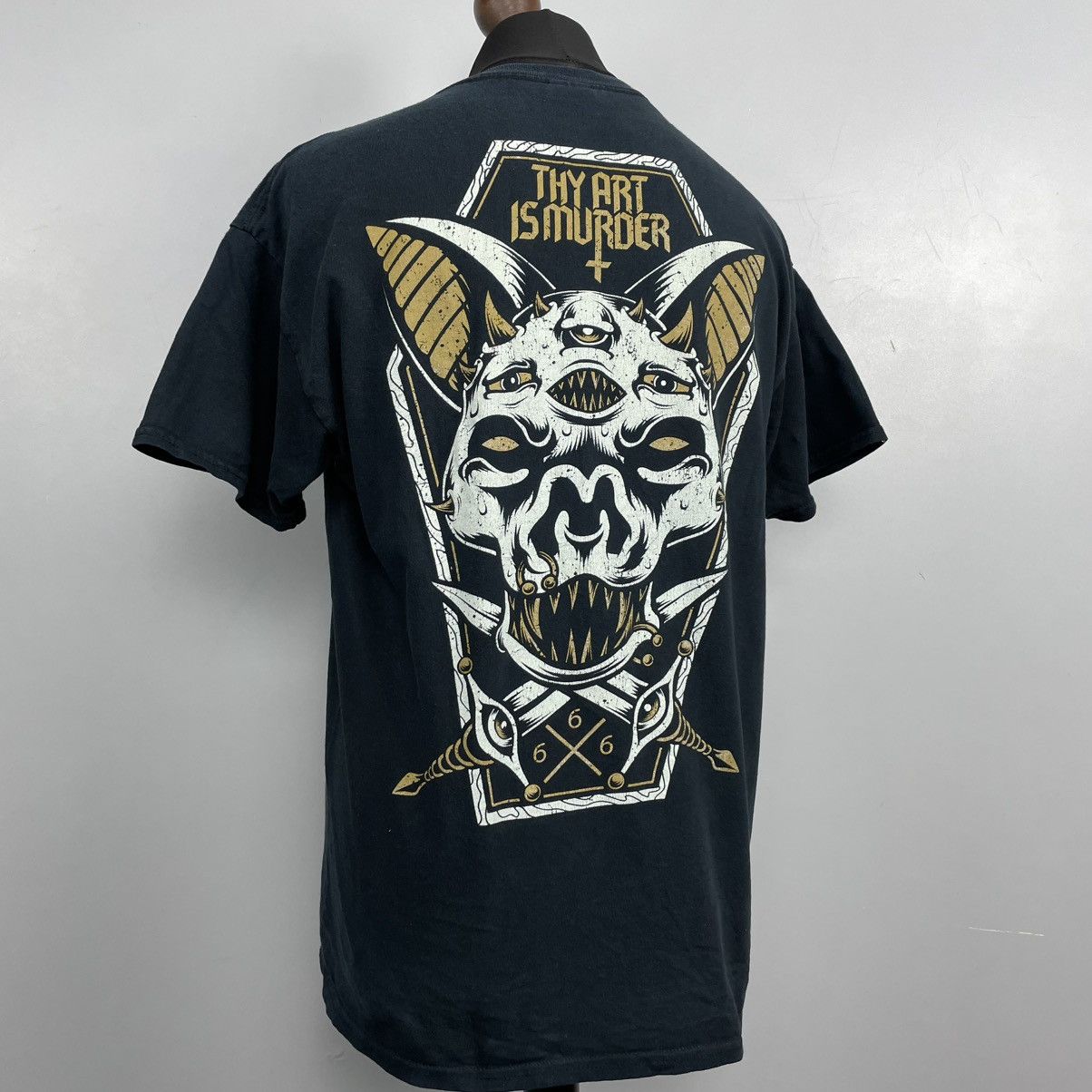 Band Tees × Gildan × Vintage Vintage 00’s Thu Art Is Murder Deathcore punk T-shirt Size US L / EU 52-54 / 3 - 1 Thumbnail