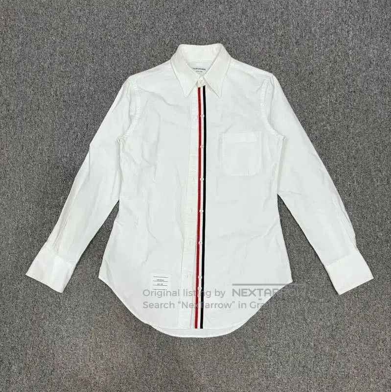 Thom Browne Thom Browne White Cotton Long Sleeve Shirt . Size US L / EU 52-54 / 3 - 2 Thumbnail