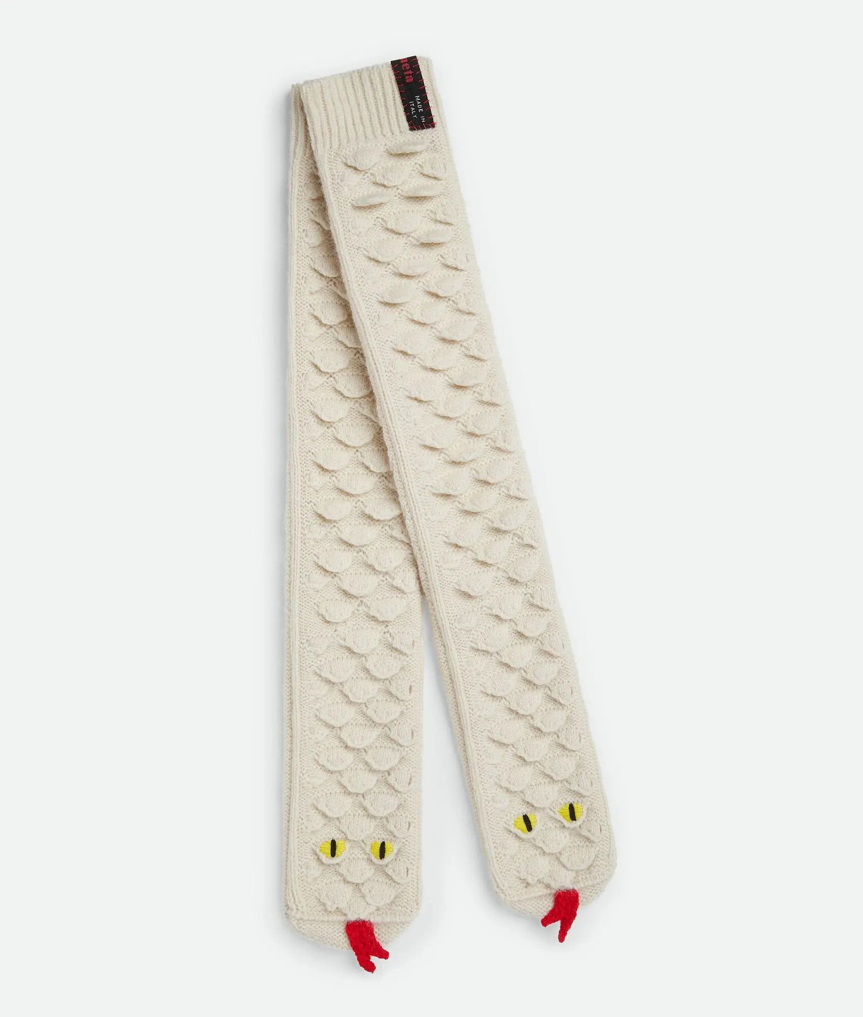 Bottega Veneta o1n1vont1025 Size: S / Snake Scales Wool Knit Socks in Dove Size ONE SIZE - 1 Preview