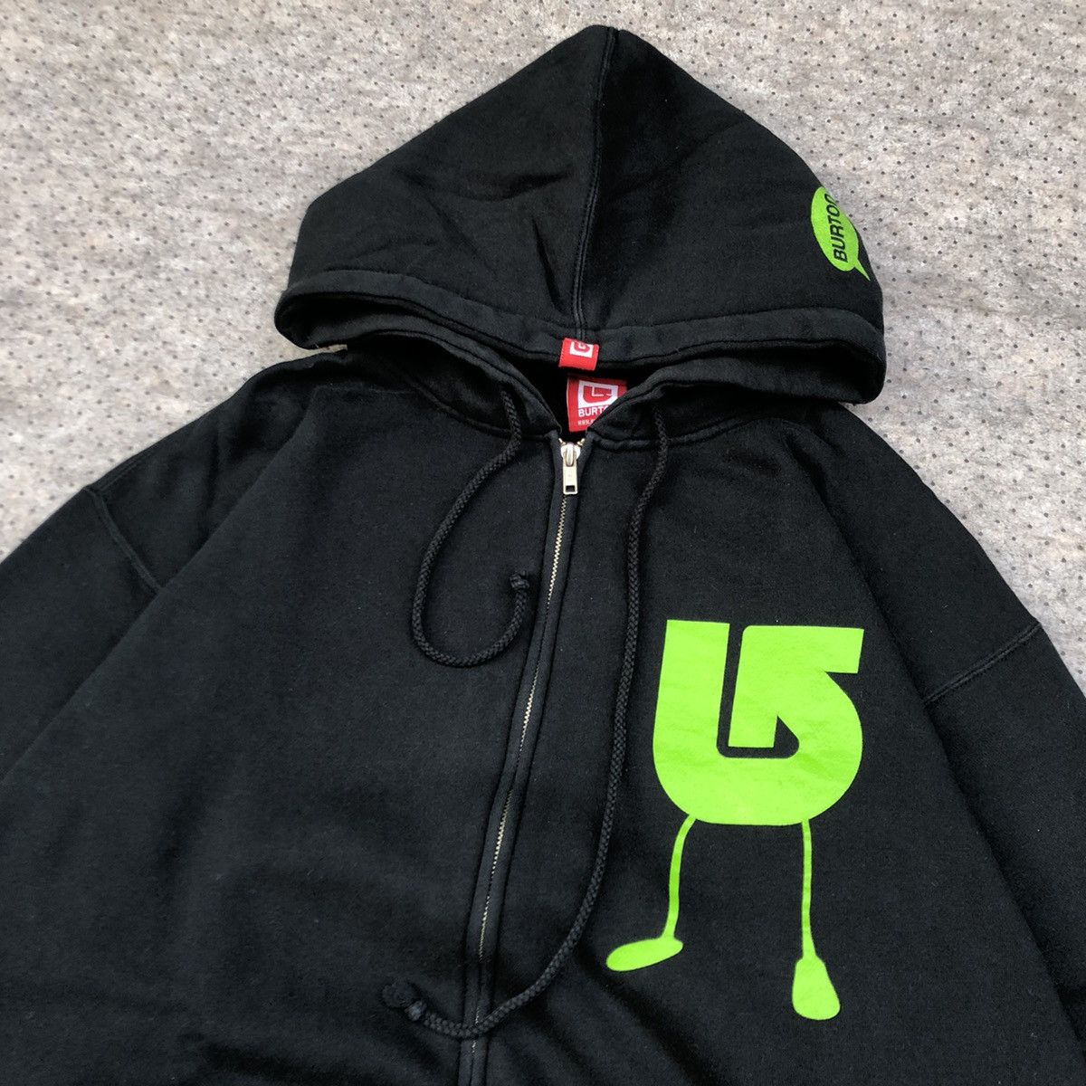 Burton × Vintage Y2k Burton Logo Zipper Hoodie Size US L / EU 52-54 / 3 - 5 Thumbnail