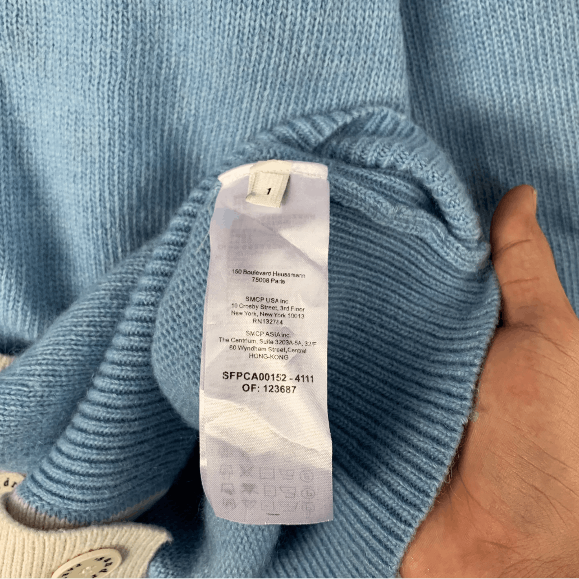 Designer × Sandro Sandro Spring Summer 2020 cardigan - blue sky Size L / US 10 / IT 46 - 7 Thumbnail