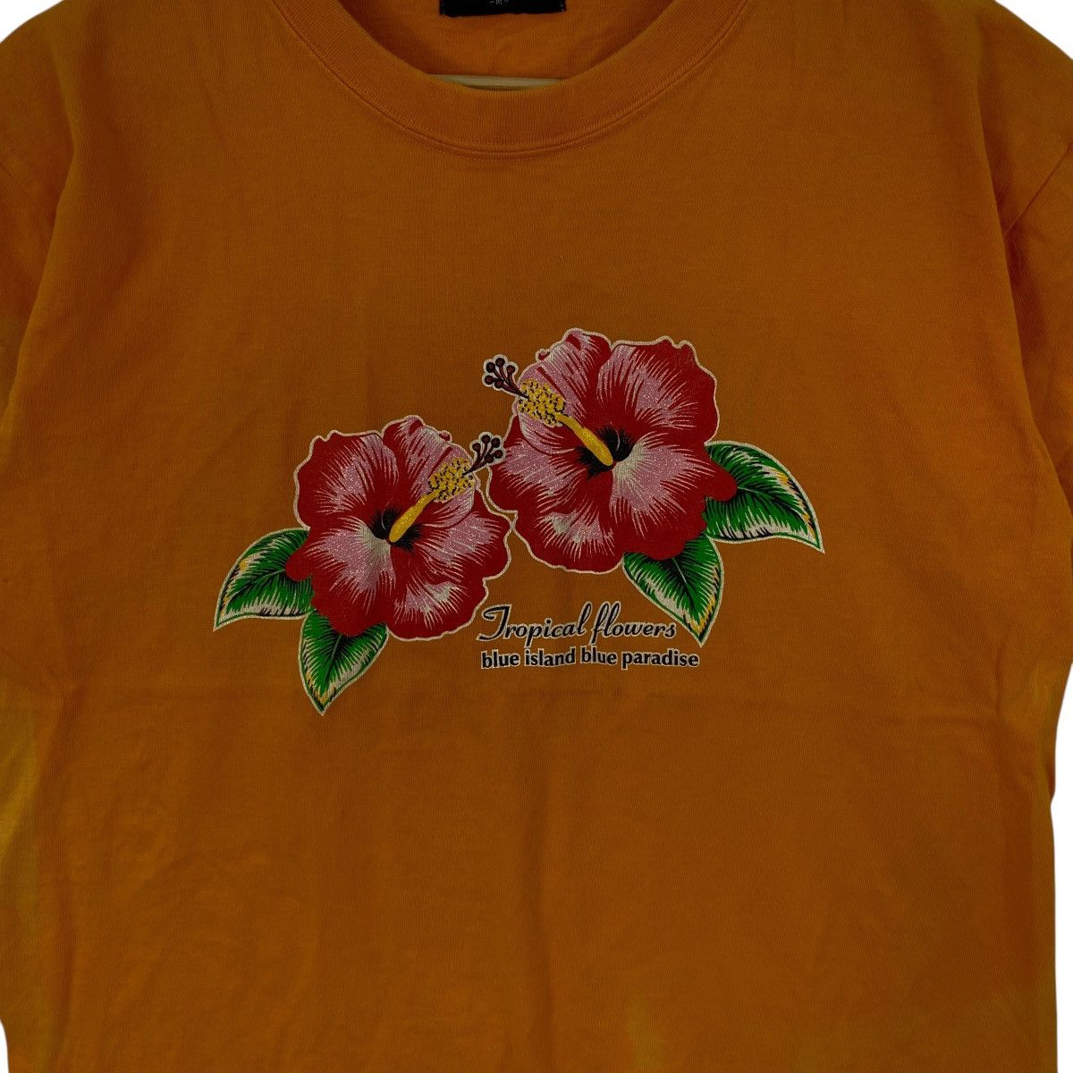 Vintage Vintage 90’ TROPICAL FLOWERS Paradise Island Thrashed Tee Size US M / EU 48-50 / 2 - 5 Thumbnail