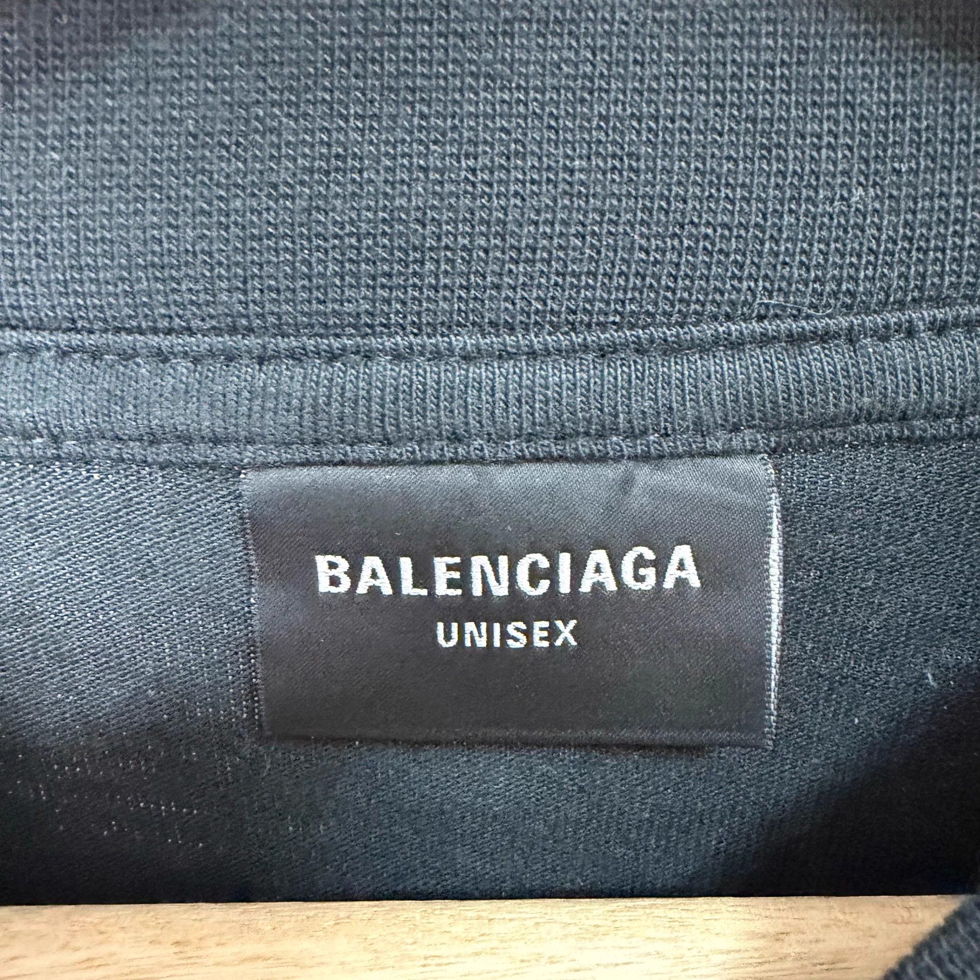 Balenciaga Balenciaga SS23 Oversized Black 5-Length Half-O-Neck T-Shirt Size US L / EU 52-54 / 3 - 4 Thumbnail