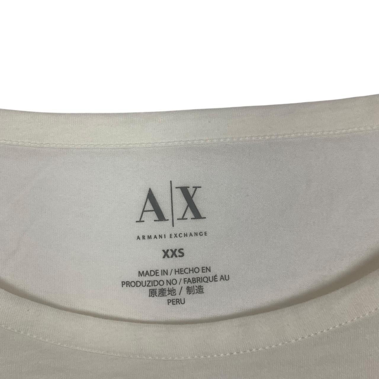 Armani Exchange ARMANI EXCHANGE Art Collection Fragmented Text Tee Shirt Top Size XXS / US 00 / IT 34 - 3 Thumbnail