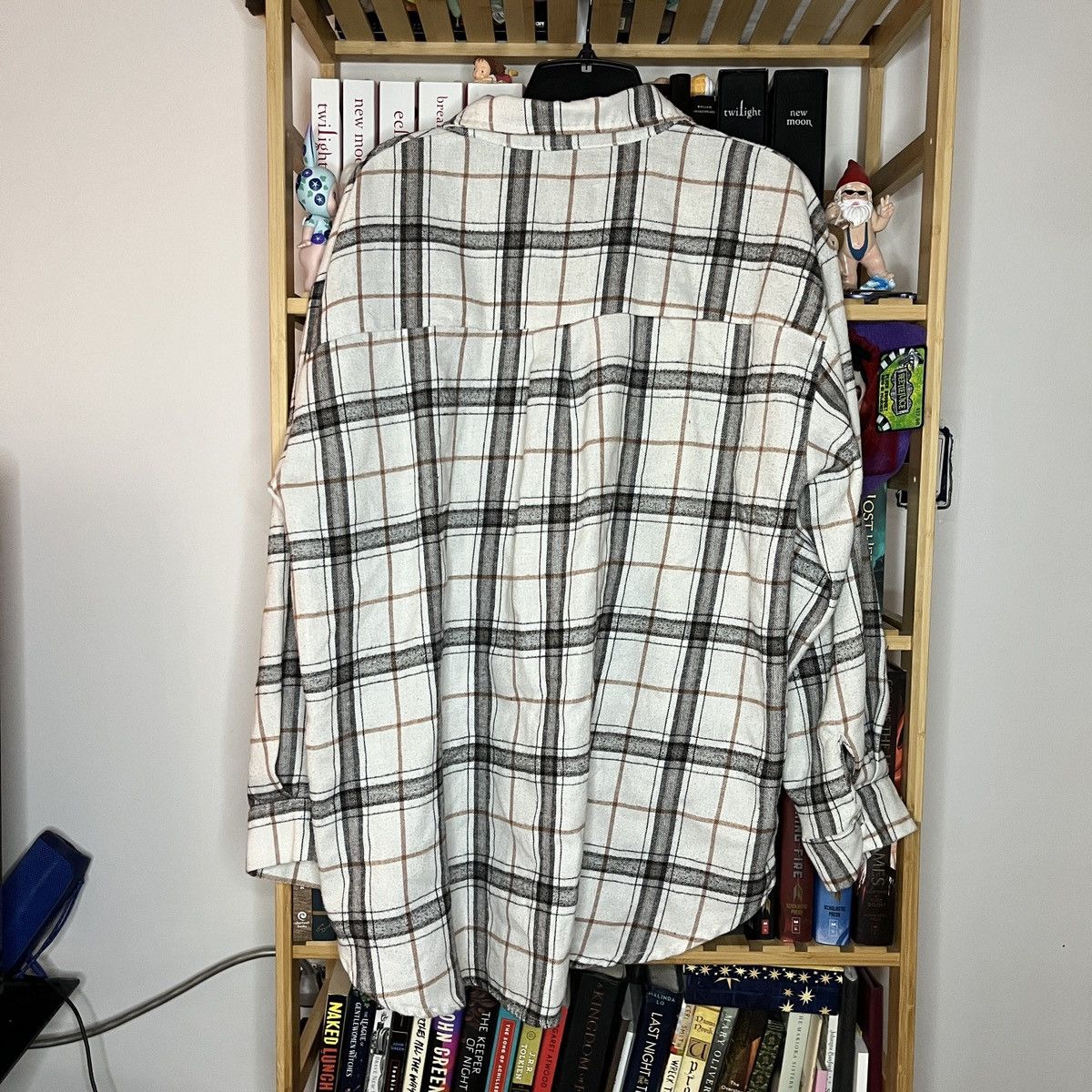 Vintage Vintage White Plaid Flannel Size XL Size US XL / EU 56 / 4 - 3 Thumbnail
