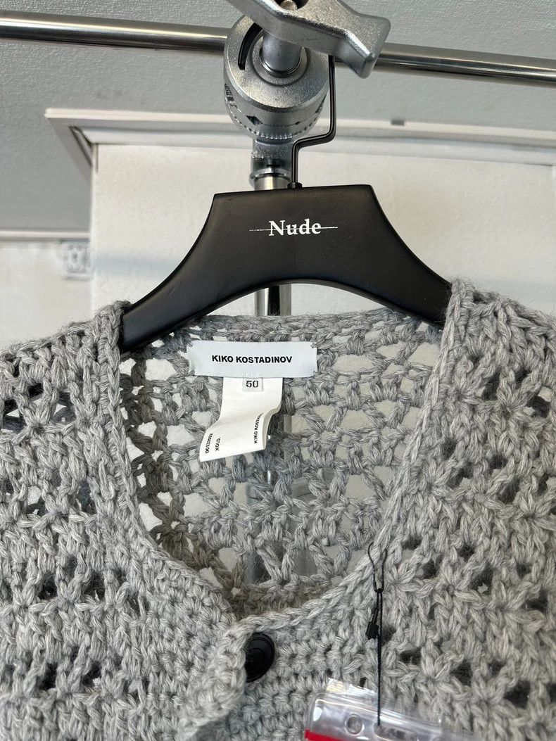 Kiko Kostadinov KIKO KOSTADINOV Size 50Openwork Floral Knit Cardigan 2505- Size US XS / EU 42 / 0 - 4 Thumbnail