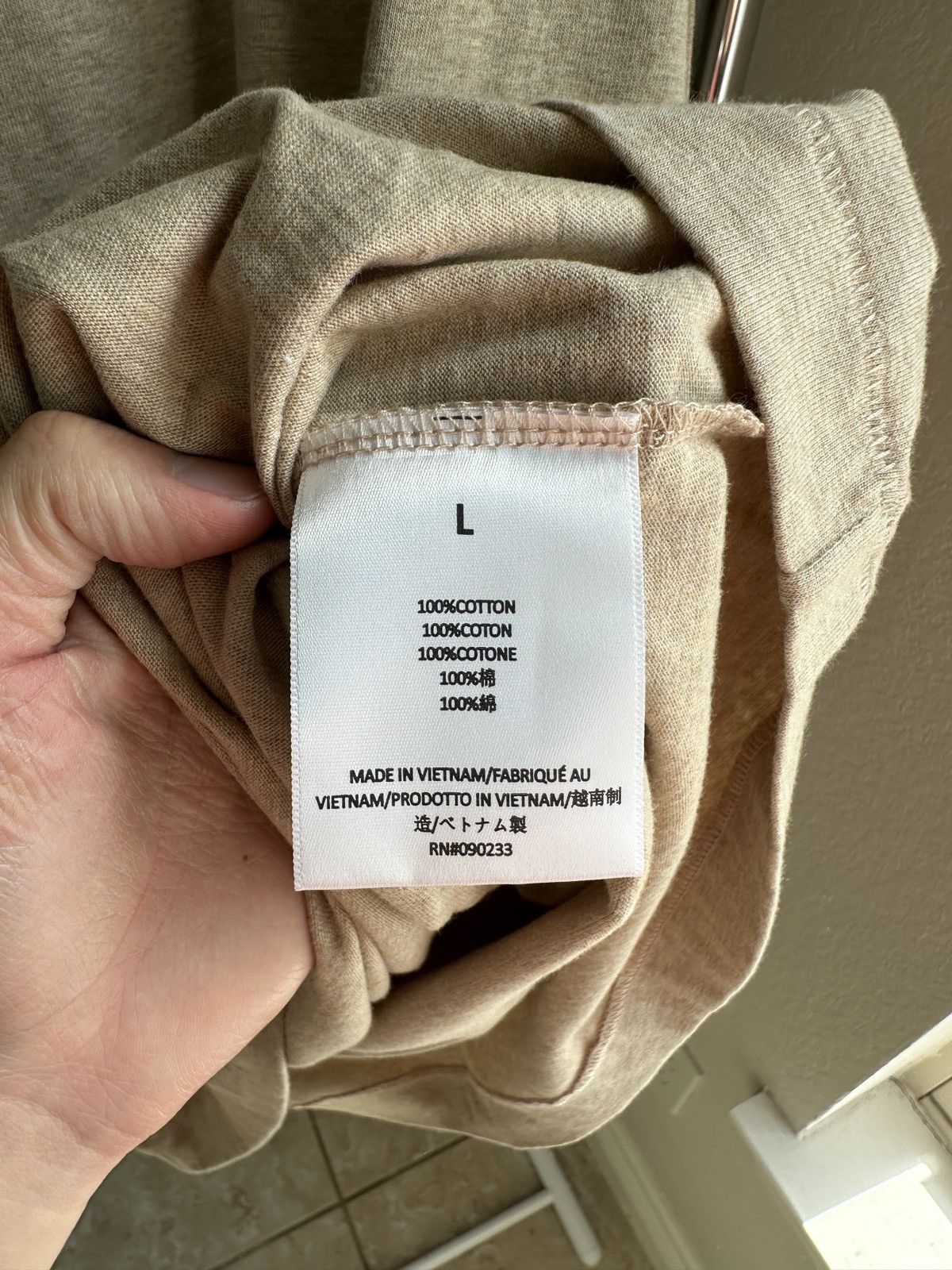 Essentials Essentials Fear of God Long Sleeve Shirt Gold Heather Beige Size US L / EU 52-54 / 3 - 7 Thumbnail
