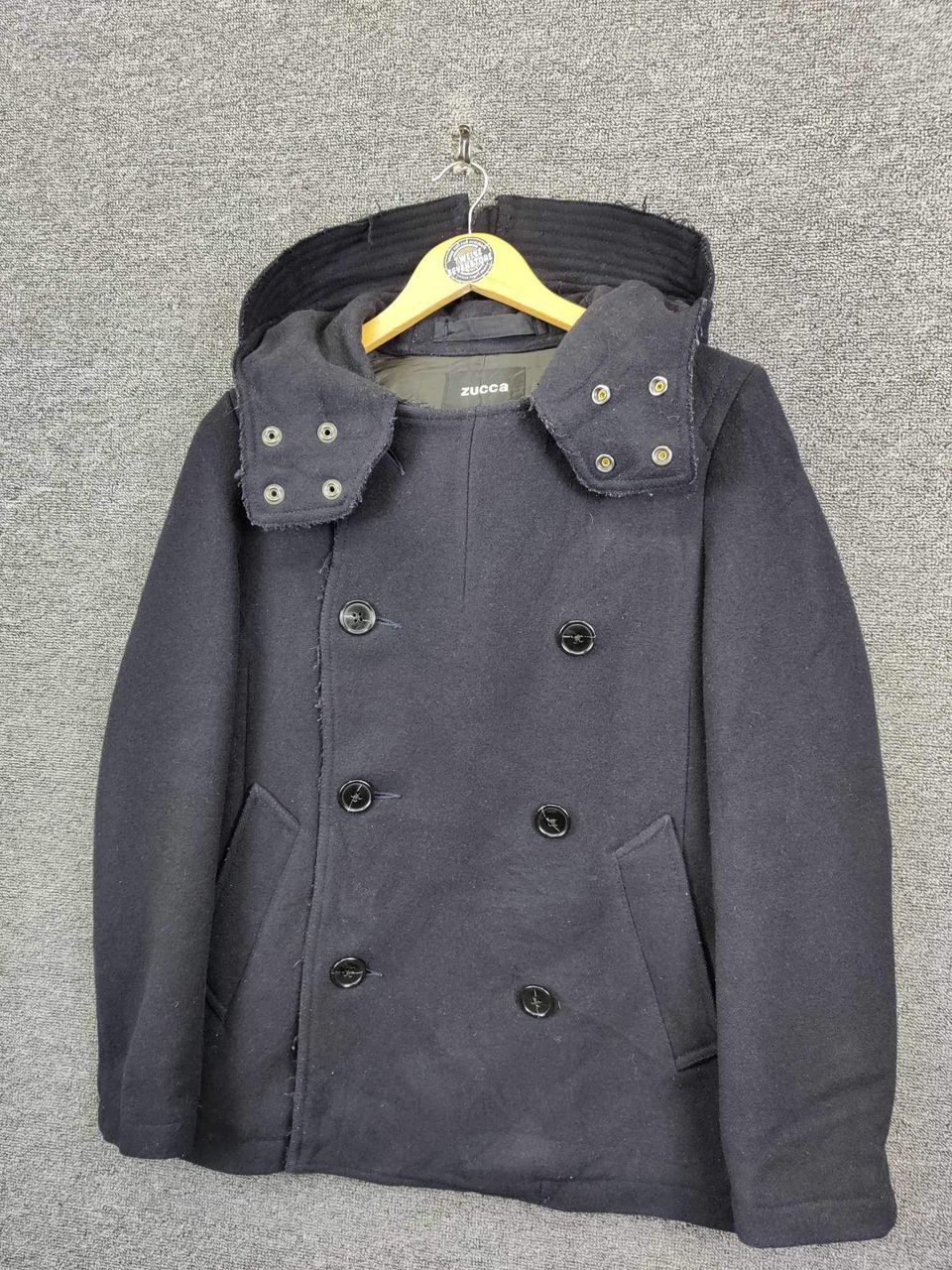 Issey Miyake × Vintage × Zucca Vintage Zucca By Issey Miyake Wool Coat Hooded Size US M / EU 48-50 / 2 - 2 Thumbnail