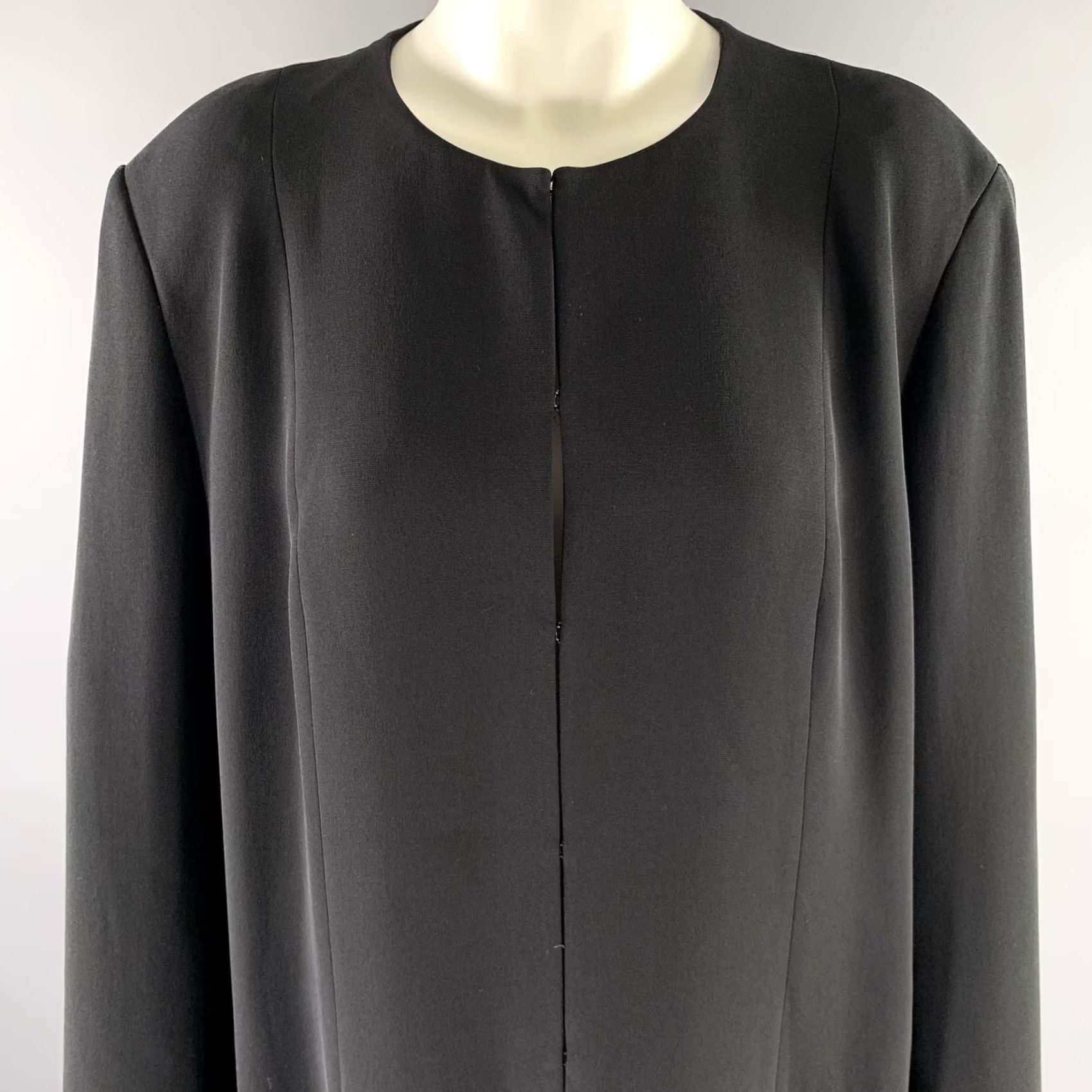 The Row THE ROW Cardigan Black Silk Size 14 Womens Size XL / US 12-14 / IT 48-50 - 2 Thumbnail
