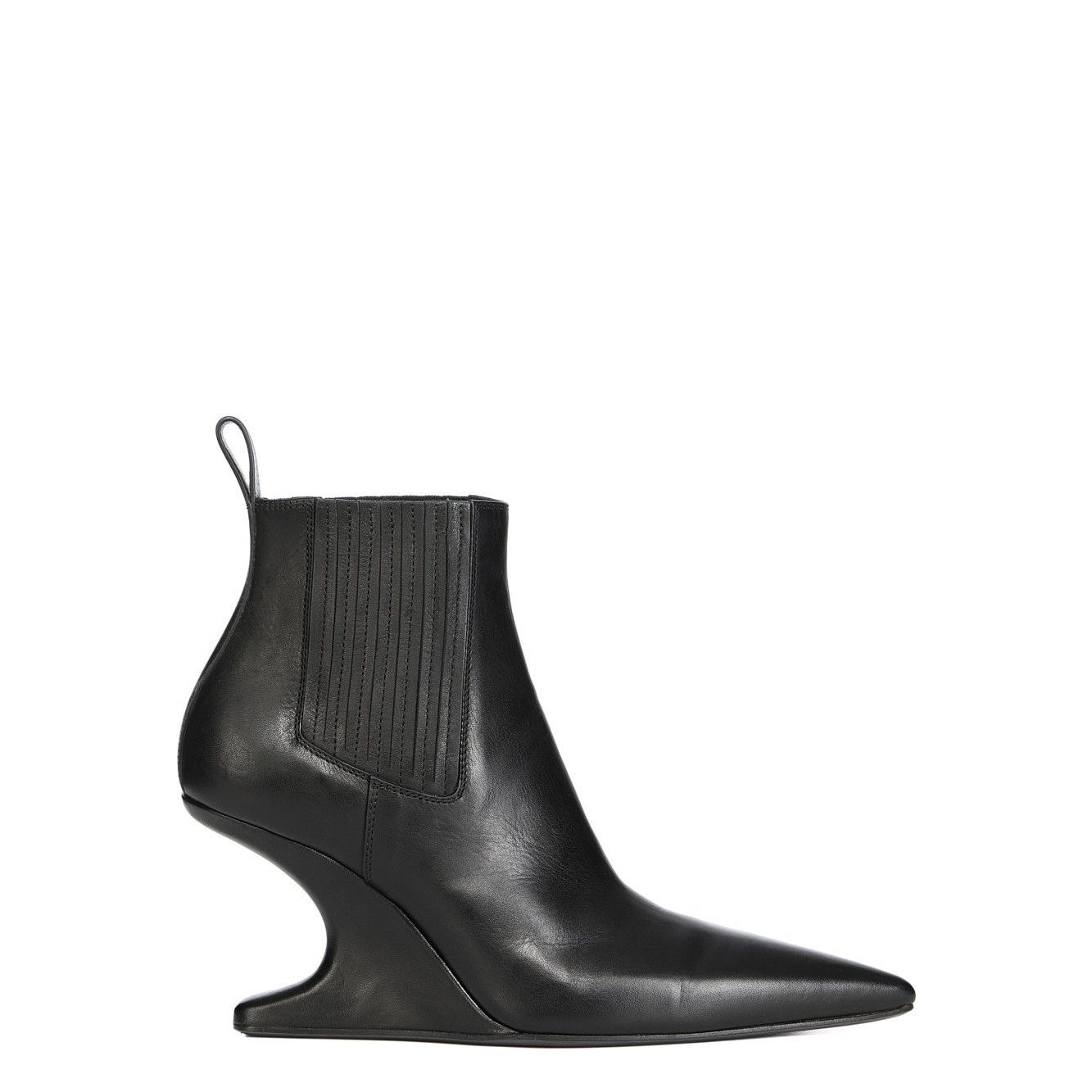 Rick Owens RICK OWENS CONCORDIANS $1745 Black Ankle Sharp Boots New & A ...