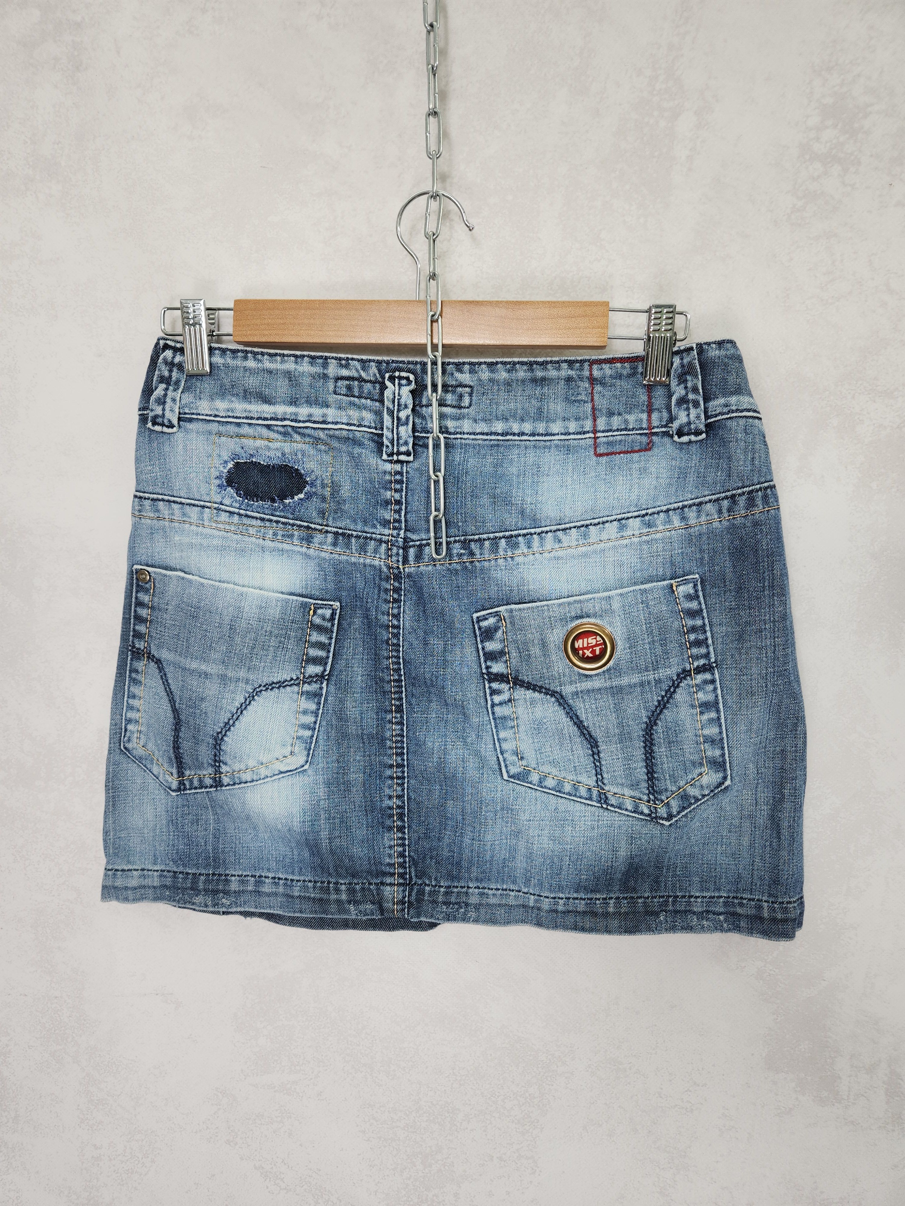 Miss Sixty Miss sixty y2k avant garde distressed skirt size M Size 26" / US 2 / IT 38 - 5 Thumbnail