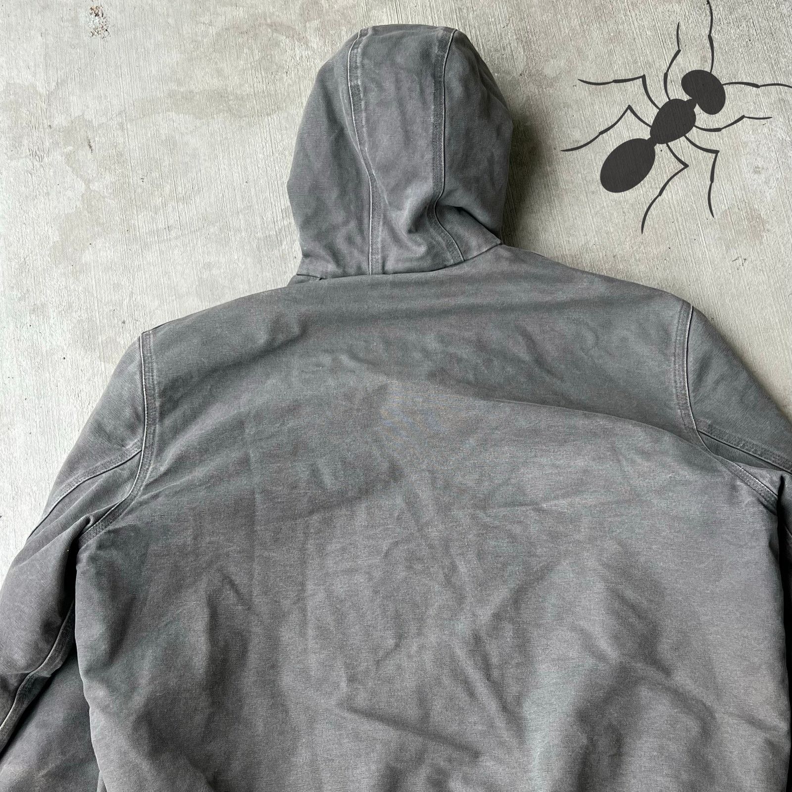 Carhartt × Vintage Carhartt J130 GVL gray hooded work wear jacket Size US XL / EU 56 / 4 - 8 Thumbnail