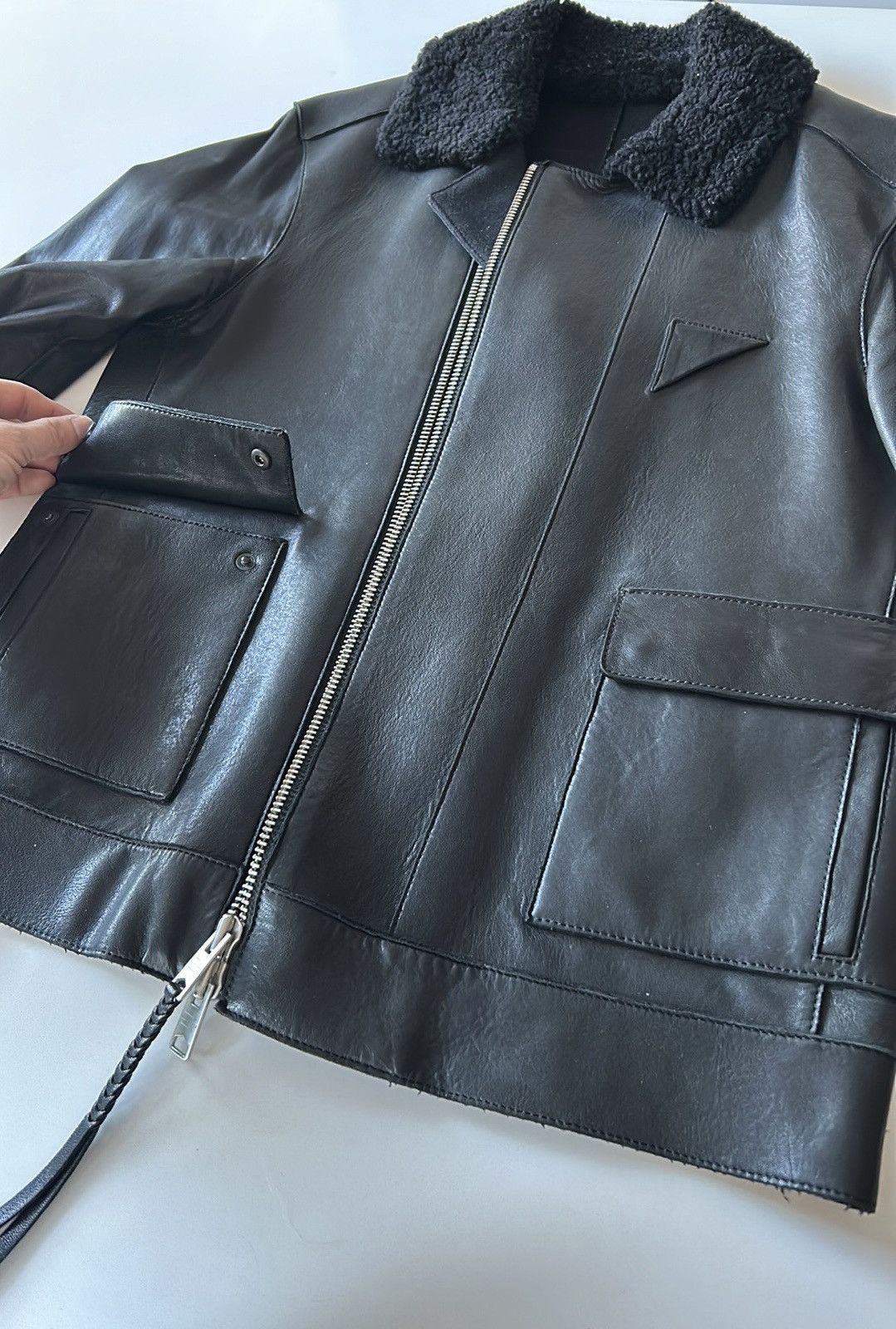 Allsaints All Saints Chase Leather Jacket Size US S / EU 44-46 / 1 - 6 Thumbnail