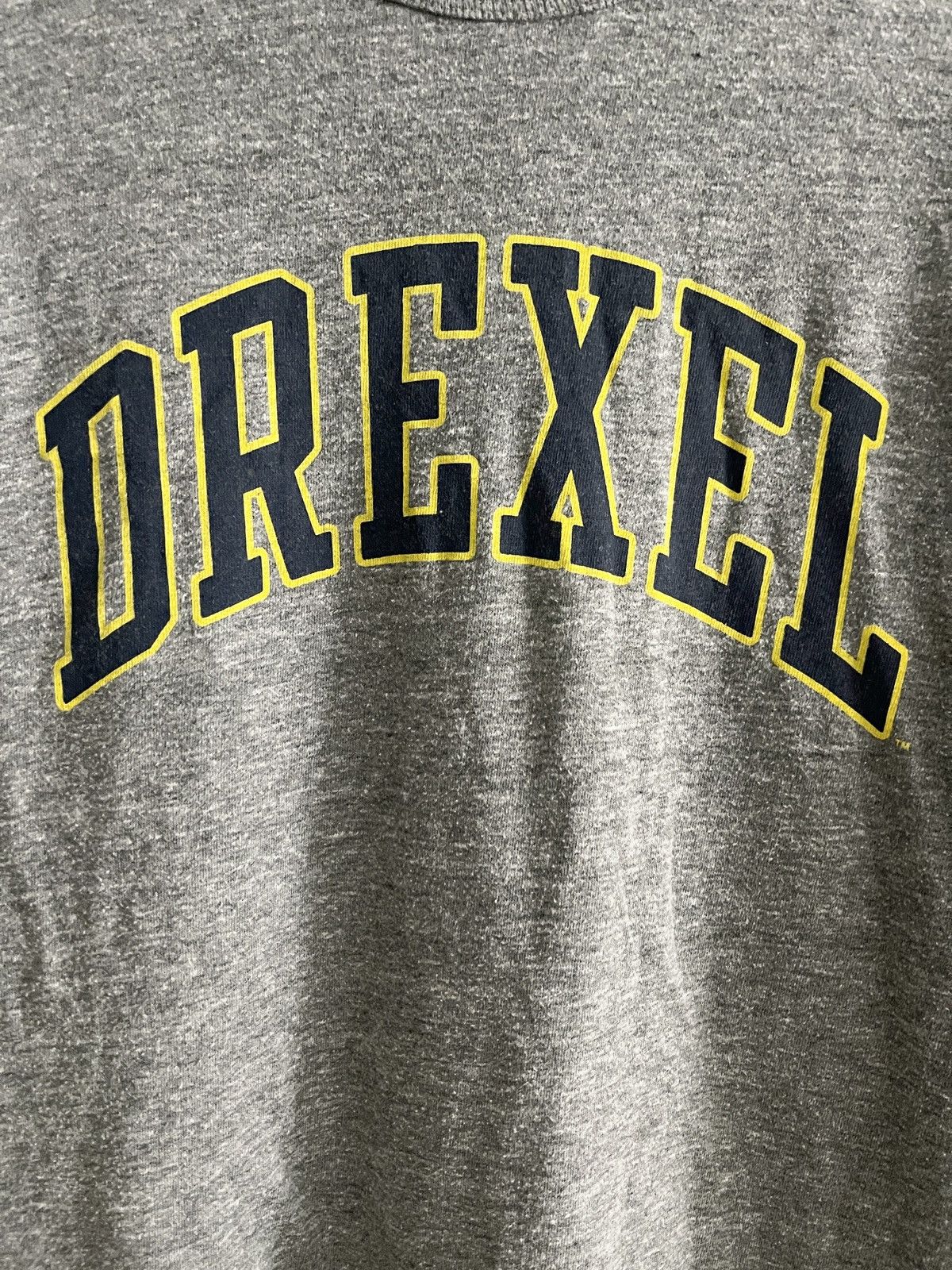 Vintage STEAL! Vintage 2000s Drexel Jumbo Logo LS Tee Size US M / EU 48-50 / 2 - 3 Thumbnail