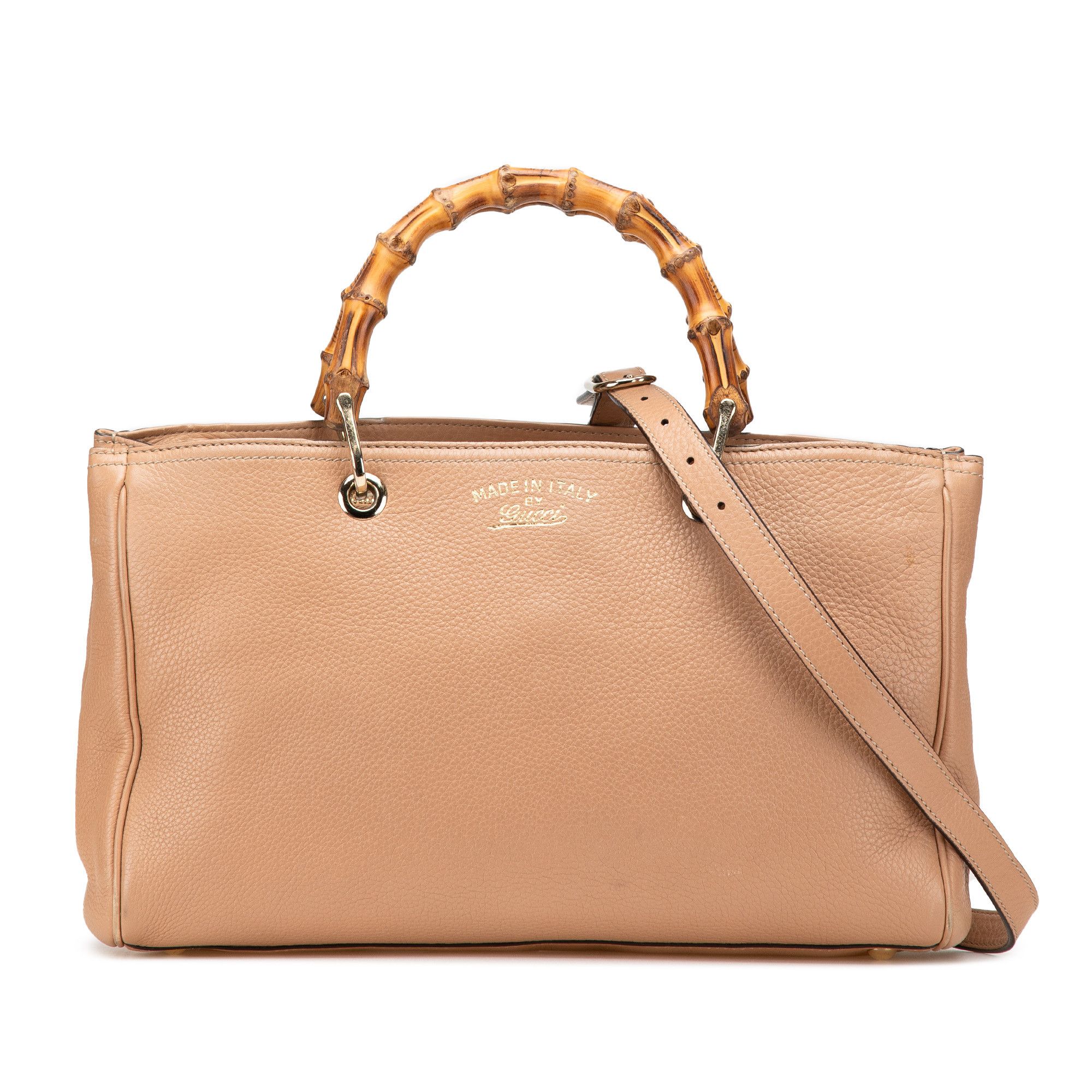 Gucci Gucci Medium Calfskin Bamboo Shopper Satchel Size ONE SIZE - 1 Thumbnail