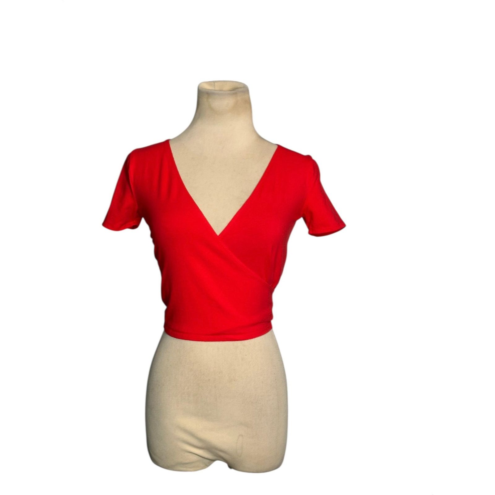 Hollister Hollister red short sleeves wrap top size XS Size XS / US 0-2 / IT 36-38 - 14 Thumbnail