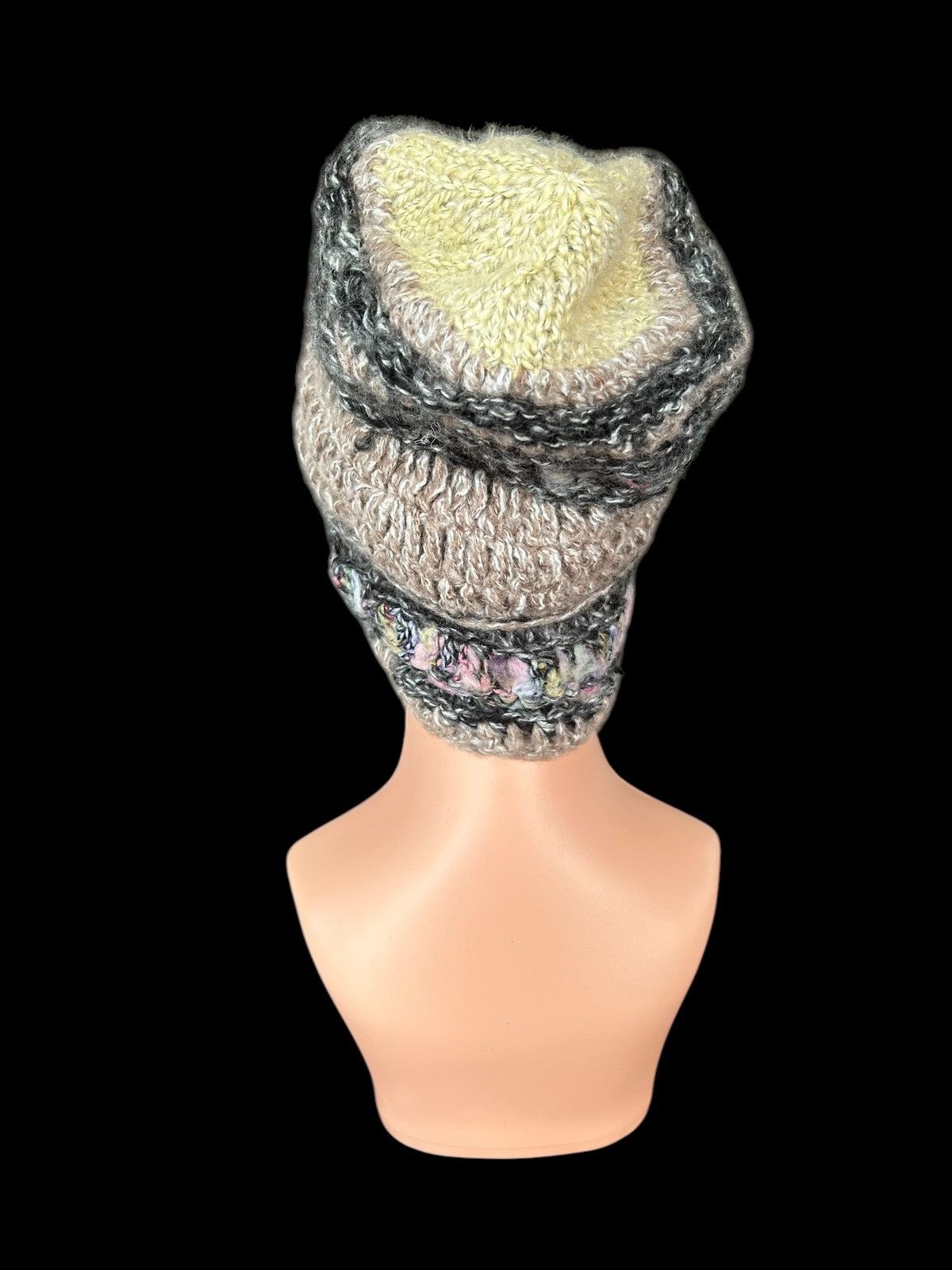 Japanese Brand × Kapital × Vintage Crochet Knitted Handmade Beanie Hats Size ONE SIZE - 4 Thumbnail