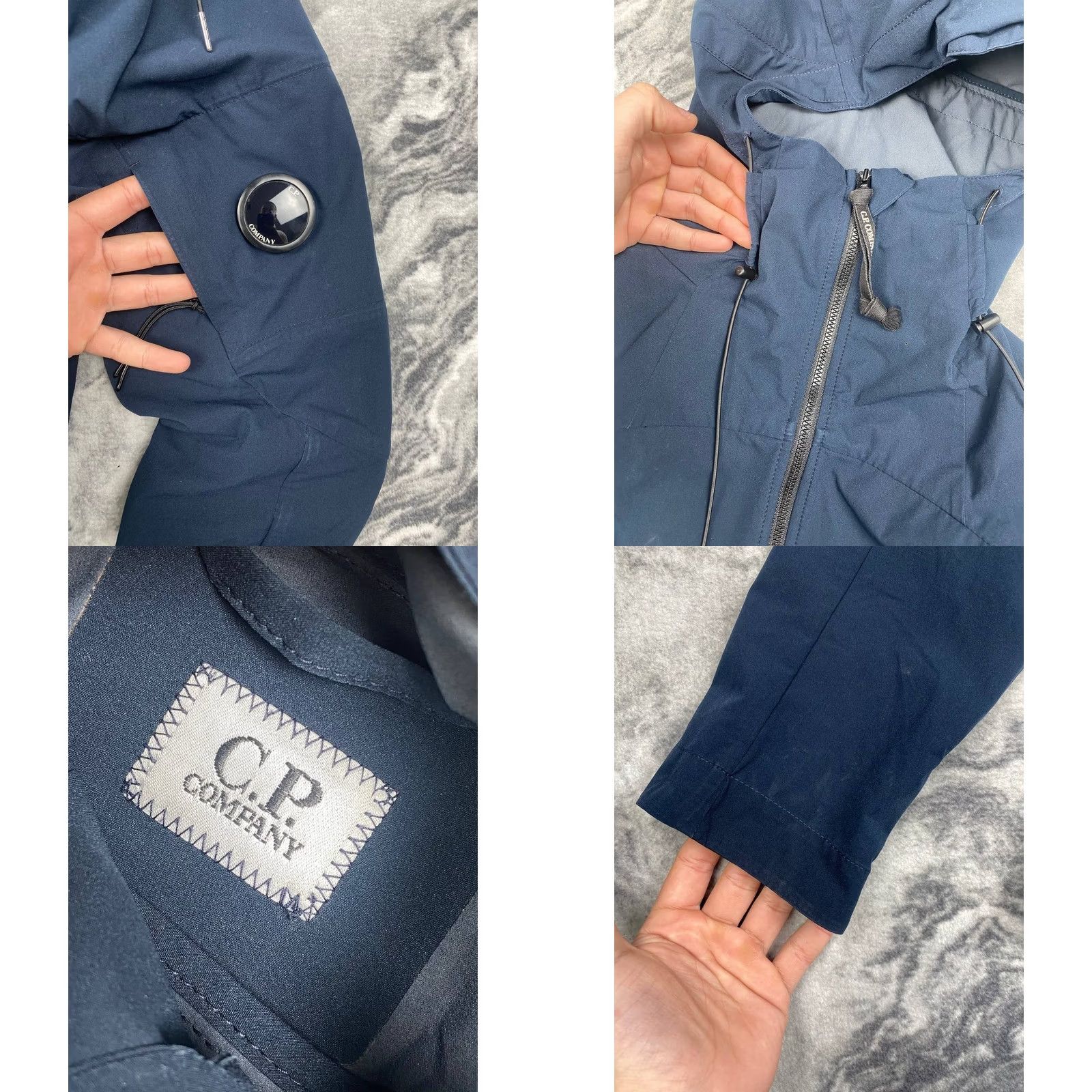 Vintage Cp Company Pro Tek Hooded Jacket Softshell Men Size S Blue Size US S / EU 44-46 / 1 - 8 Thumbnail