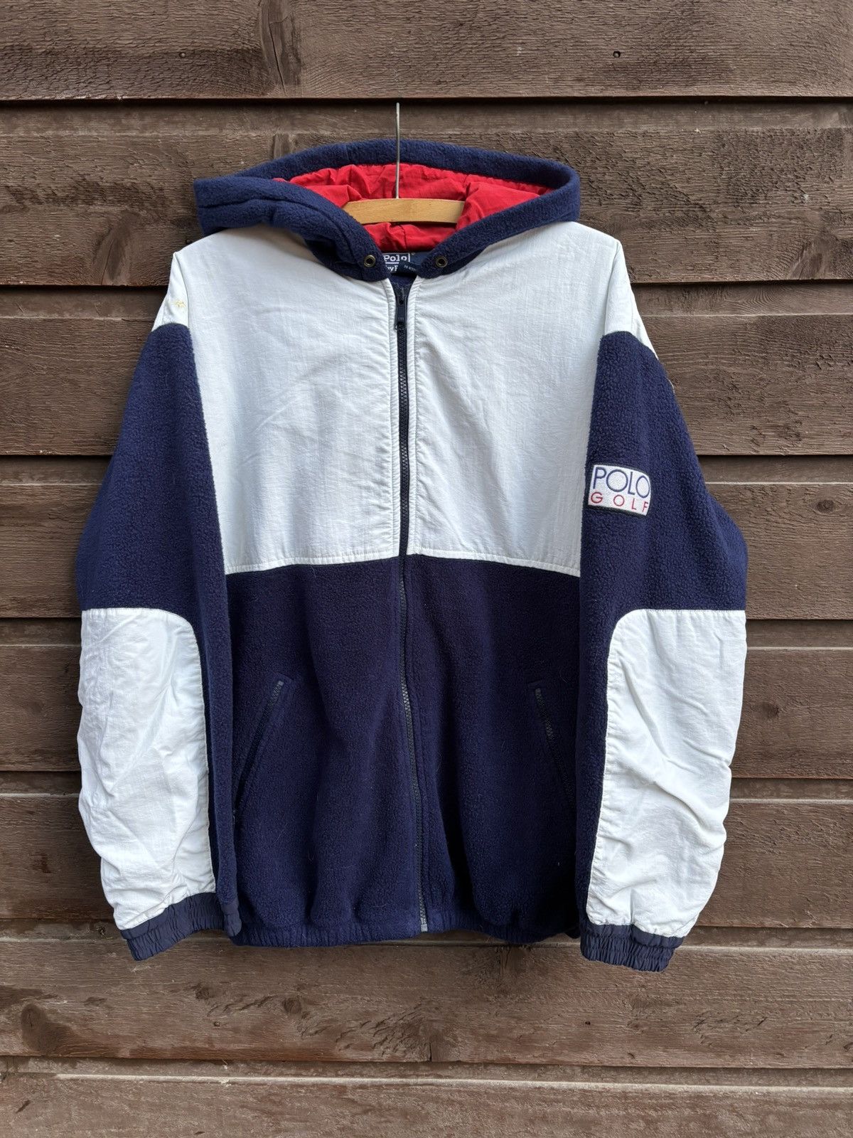 Polo Ralph Lauren Vintage Polo Hi Tech Fleece Zip up Hoodie Size US M / EU 48-50 / 2 - 1 Thumbnail