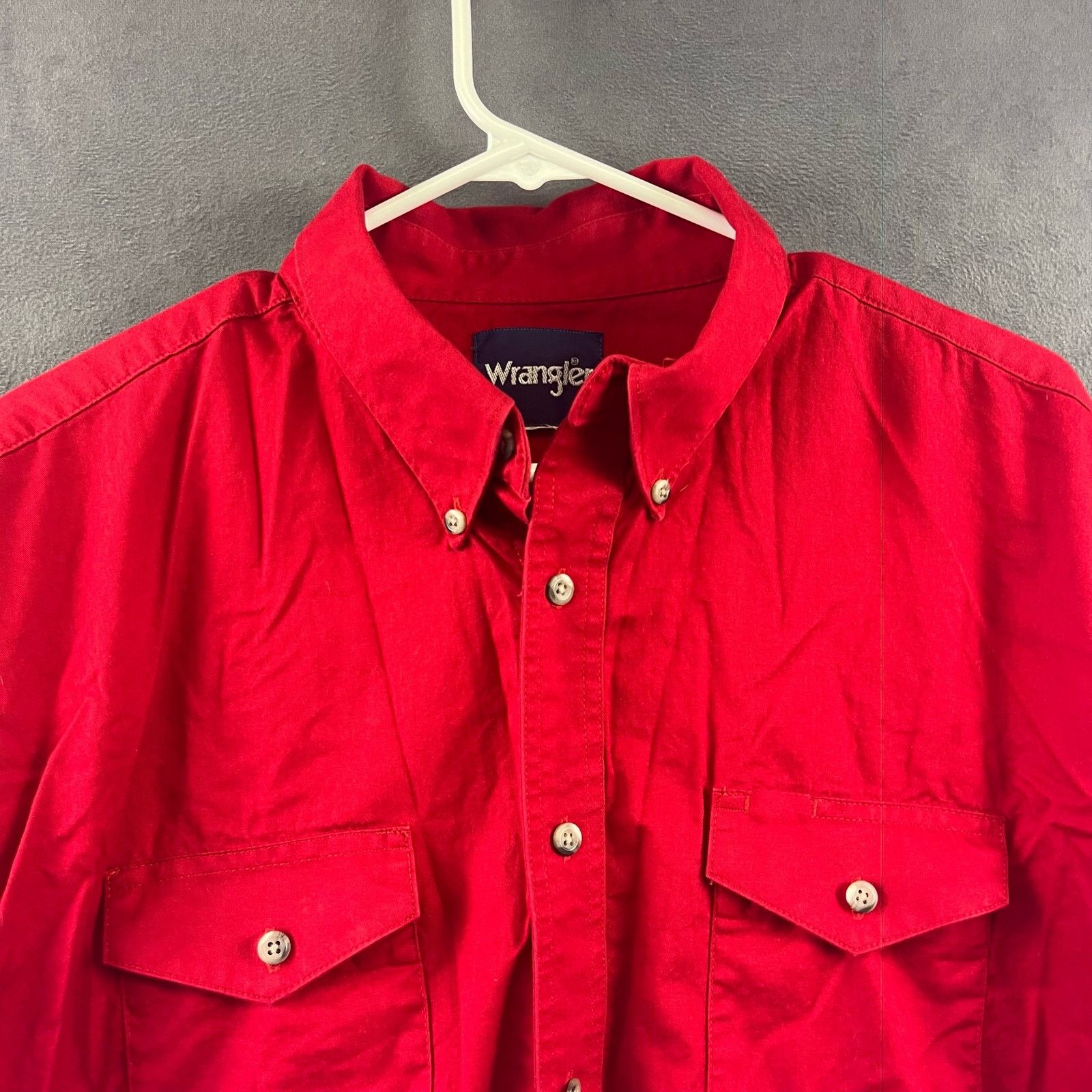 Wrangler Vintage 90's Wrangler Shirt Men's XL Heavy Duty Brushpopper Size US XL / EU 56 / 4 - 3 Thumbnail
