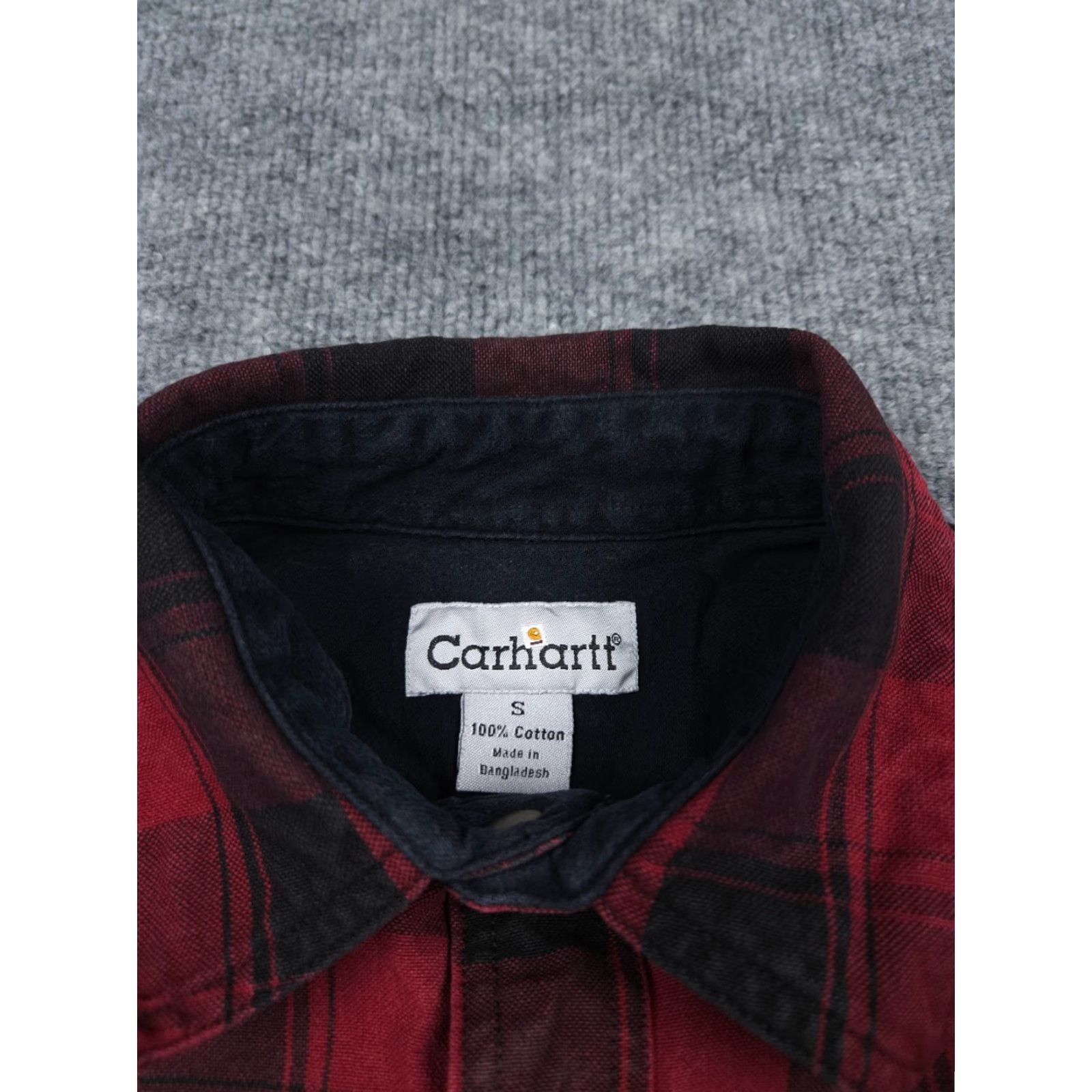 Carhartt VINTAGE Carhartt Jacket Coat Mens Small Plaid Lumberjack Snap Heavy Flannel S195DKR Size US S / EU 44-46 / 1 - 6 Thumbnail