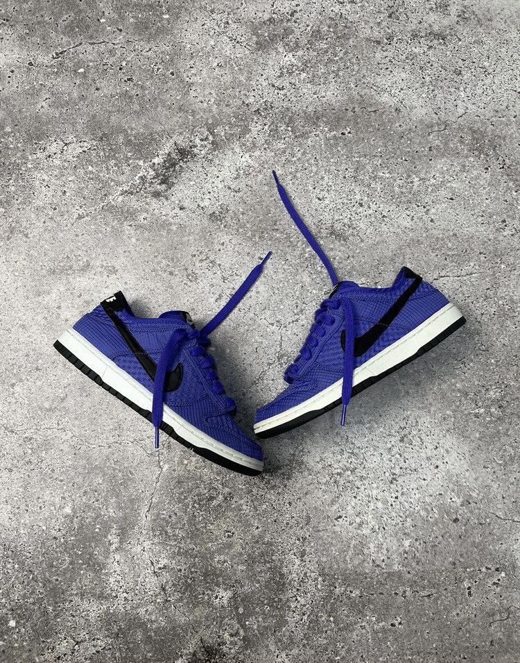image of Nike Dunk Low Skinny Persion Violet Sneakers in Navy, Women's (Size 7)