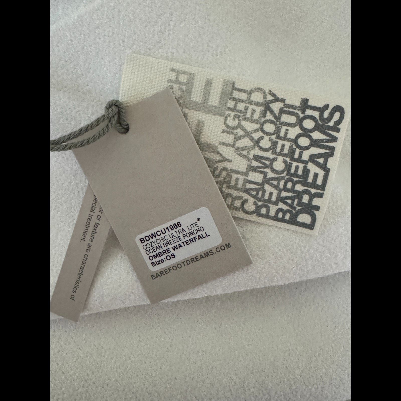 Other Barefoot Dreams CozyChic Ultra Lite Poncho Waterfall Size ONE SIZE - 12 Thumbnail