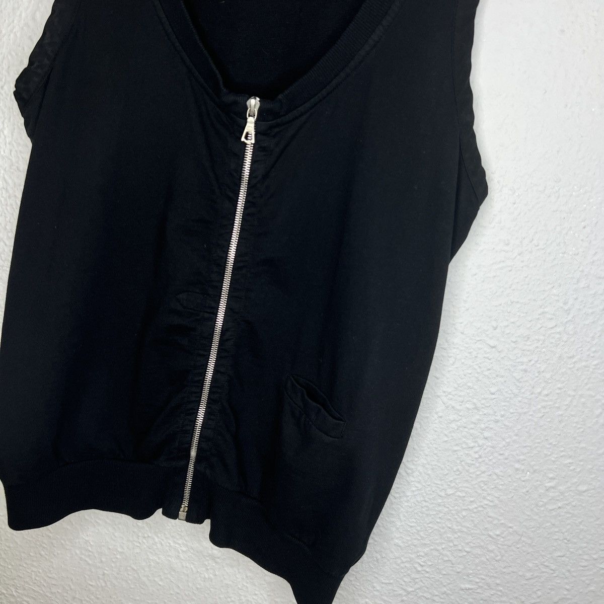 Designer × Dries Van Noten Dries Van Noten Zip Vest Gilet Black Top Blouse Black Size M / US 6-8 / IT 42-44 - 5 Thumbnail