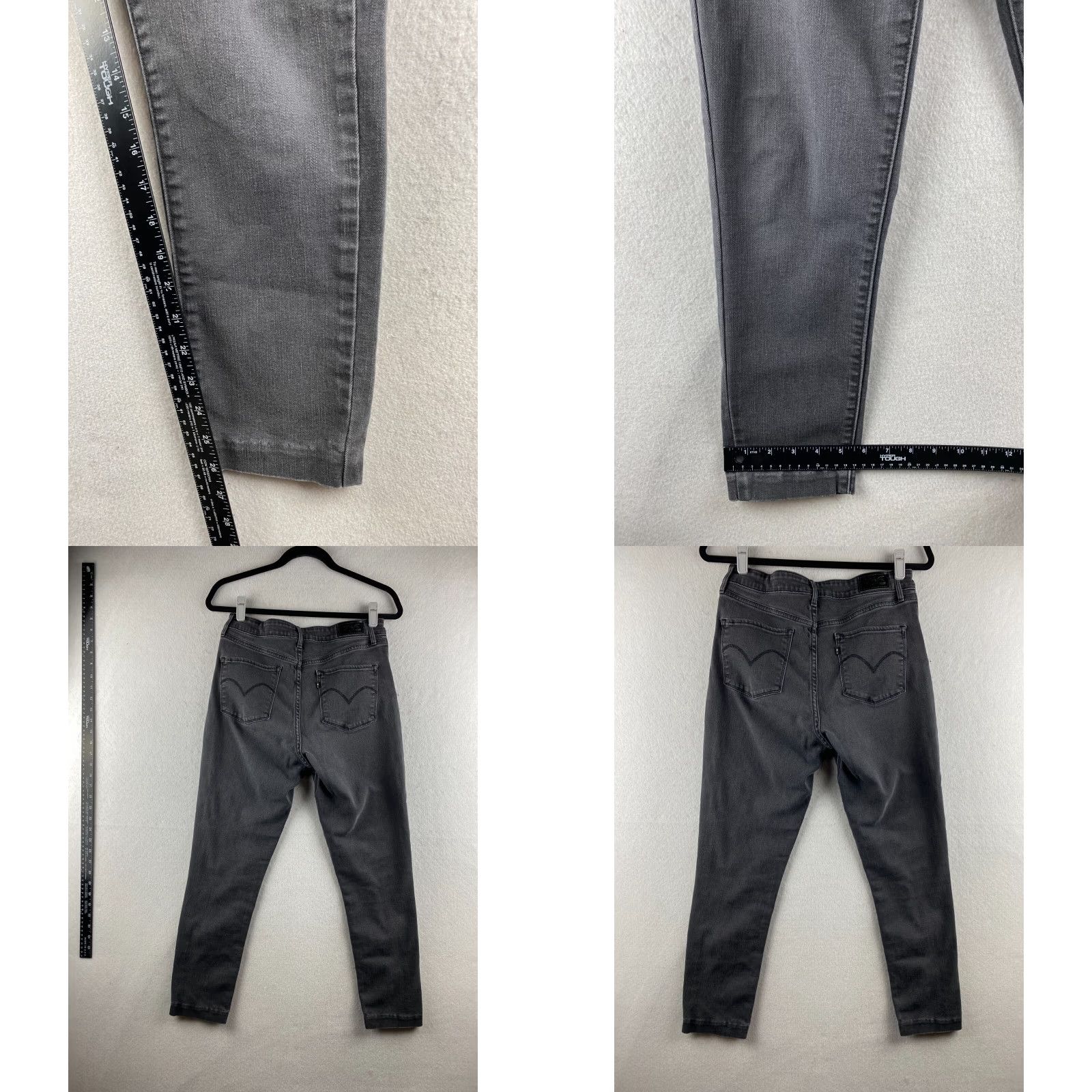 Levi's Levi's Jeans Womens 30 Black High Rise Skinny Stretch Denim Dark Wash 30x26 Pants Regular Ladies Size 30" / US 8 / IT 44 - 9 Thumbnail