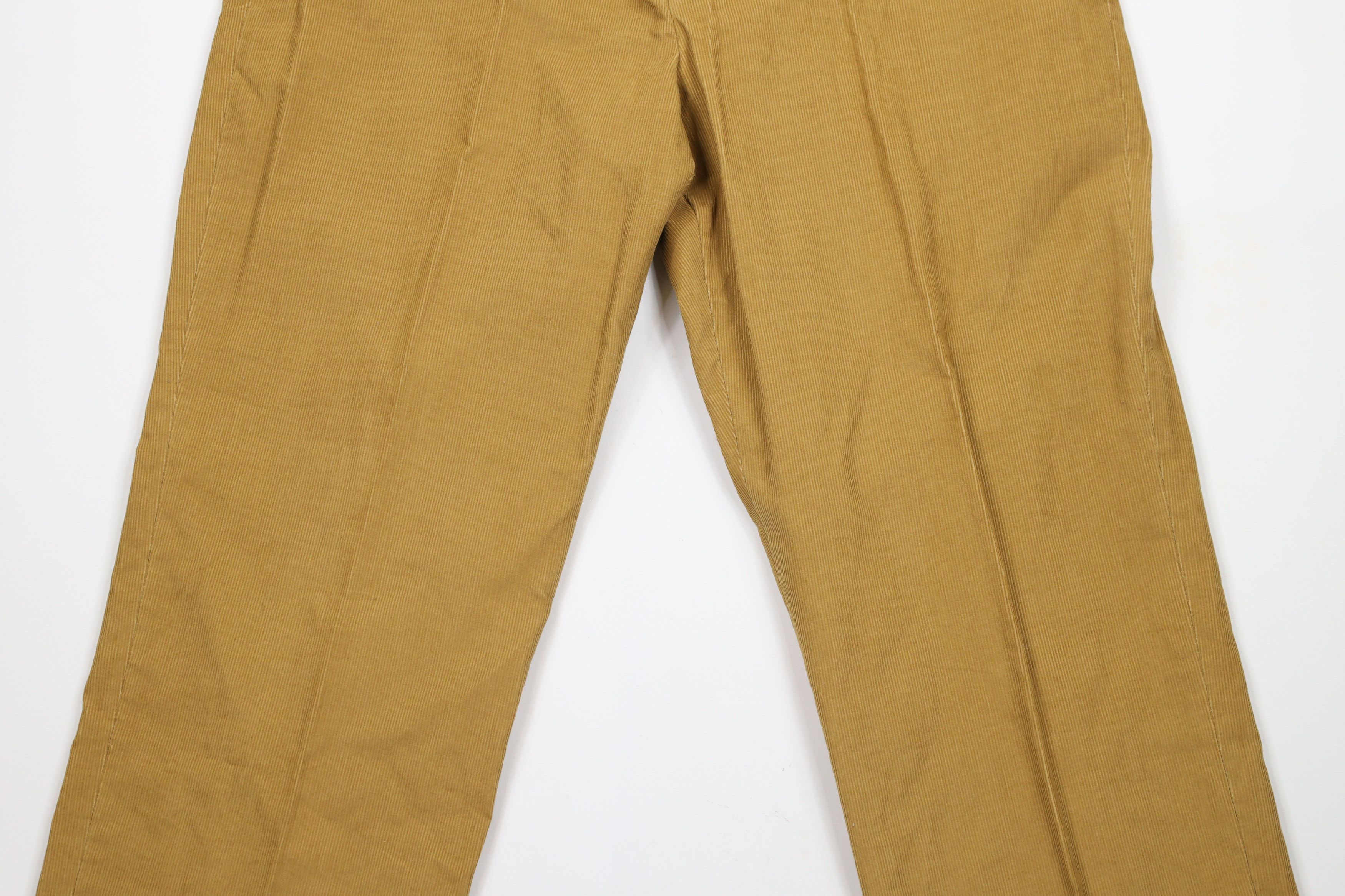 Lands' End × Vintage Vintage 90s Lands End Wide Leg Corduroy Chino Pants Beige Size US 40 / EU 56 - 3 Thumbnail