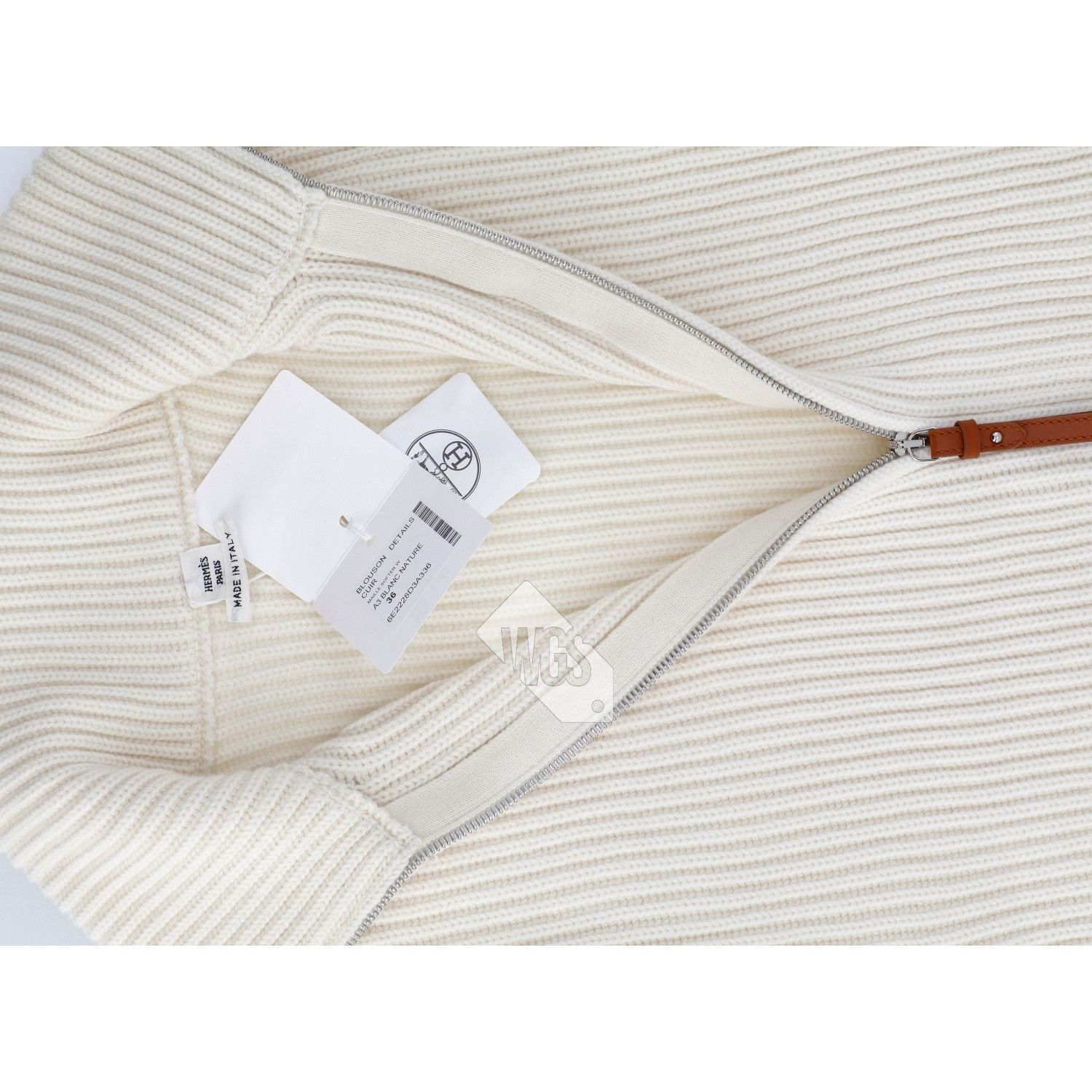 Hermes Hermes H Wool knit jacket Blanc Naturel Size 36 Size XS / US 0-2 / IT 36-38 - 17 Thumbnail