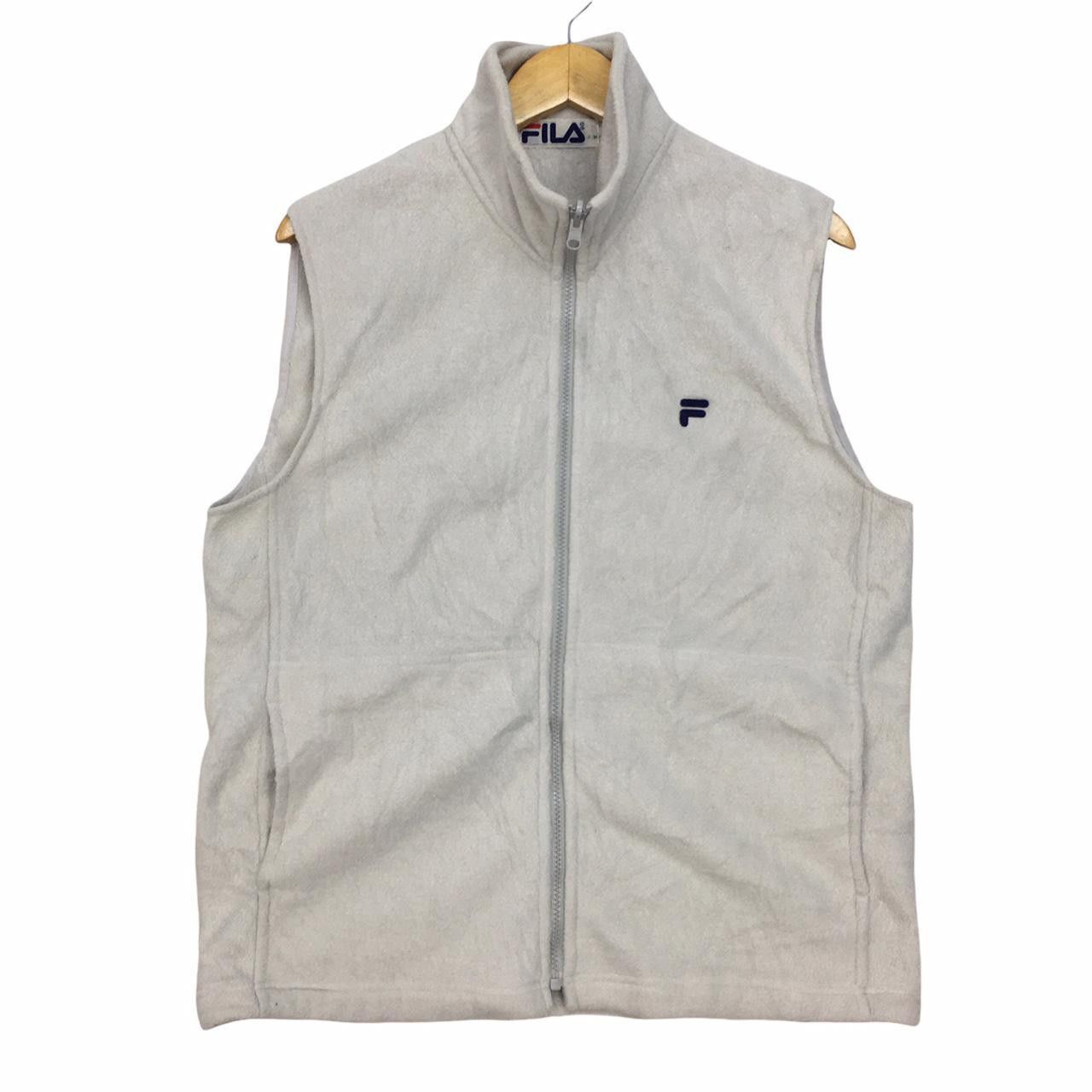 Fila Vtg FILA Zip Up Fleece Vest Sweater Size US M / EU 48-50 / 2 - 1 Thumbnail