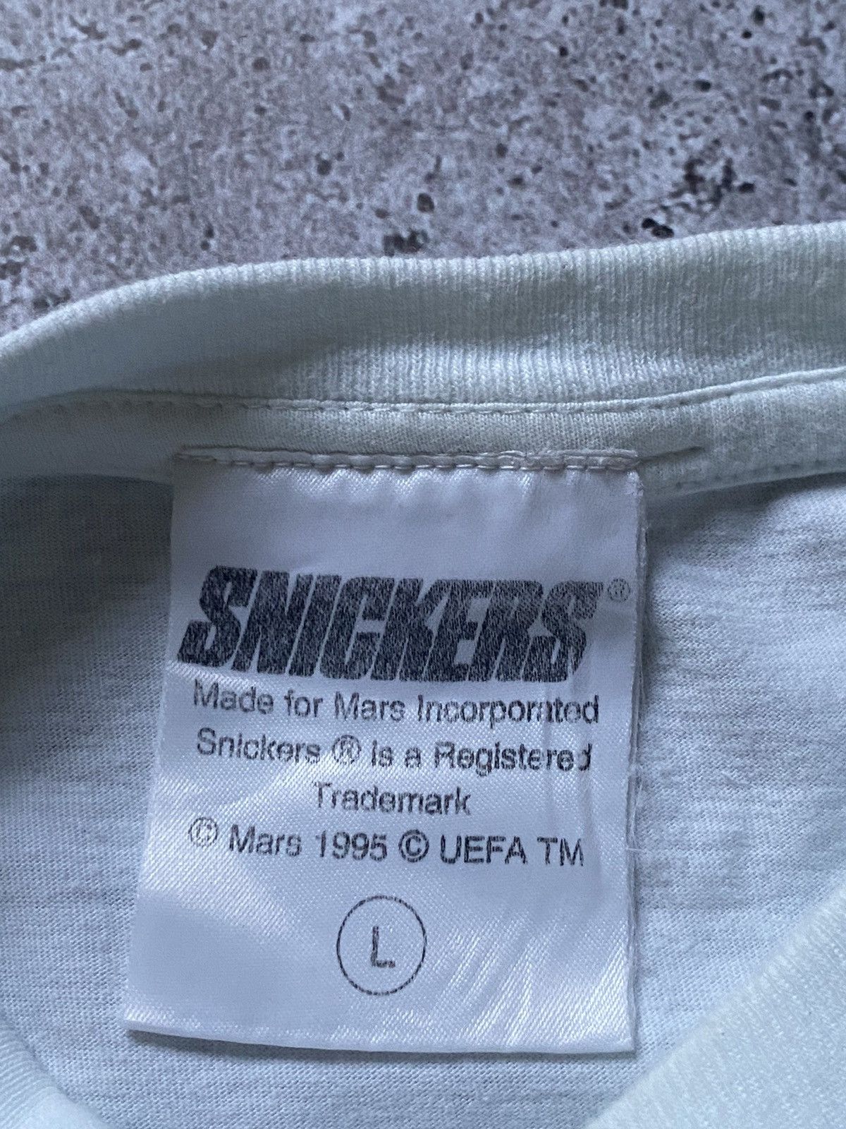 Other Rare!! WORLD CUP USA 94 t shirt big logo by SNICKERS Size US L / EU 52-54 / 3 - 7 Thumbnail