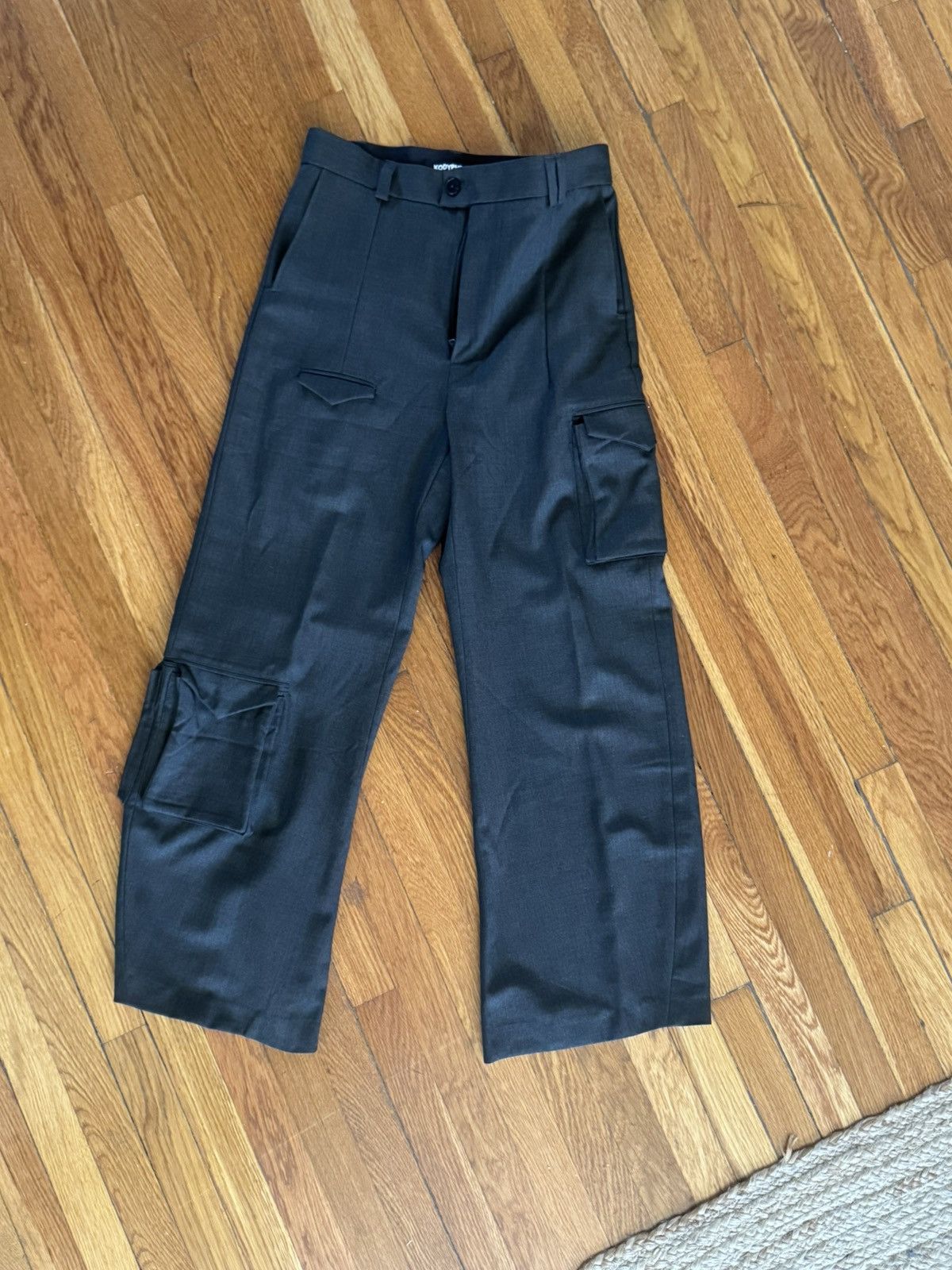 Kody Phillips Kody Phillips grey cargo trousers- Soot Size US 32 / EU 48 - 4 Thumbnail