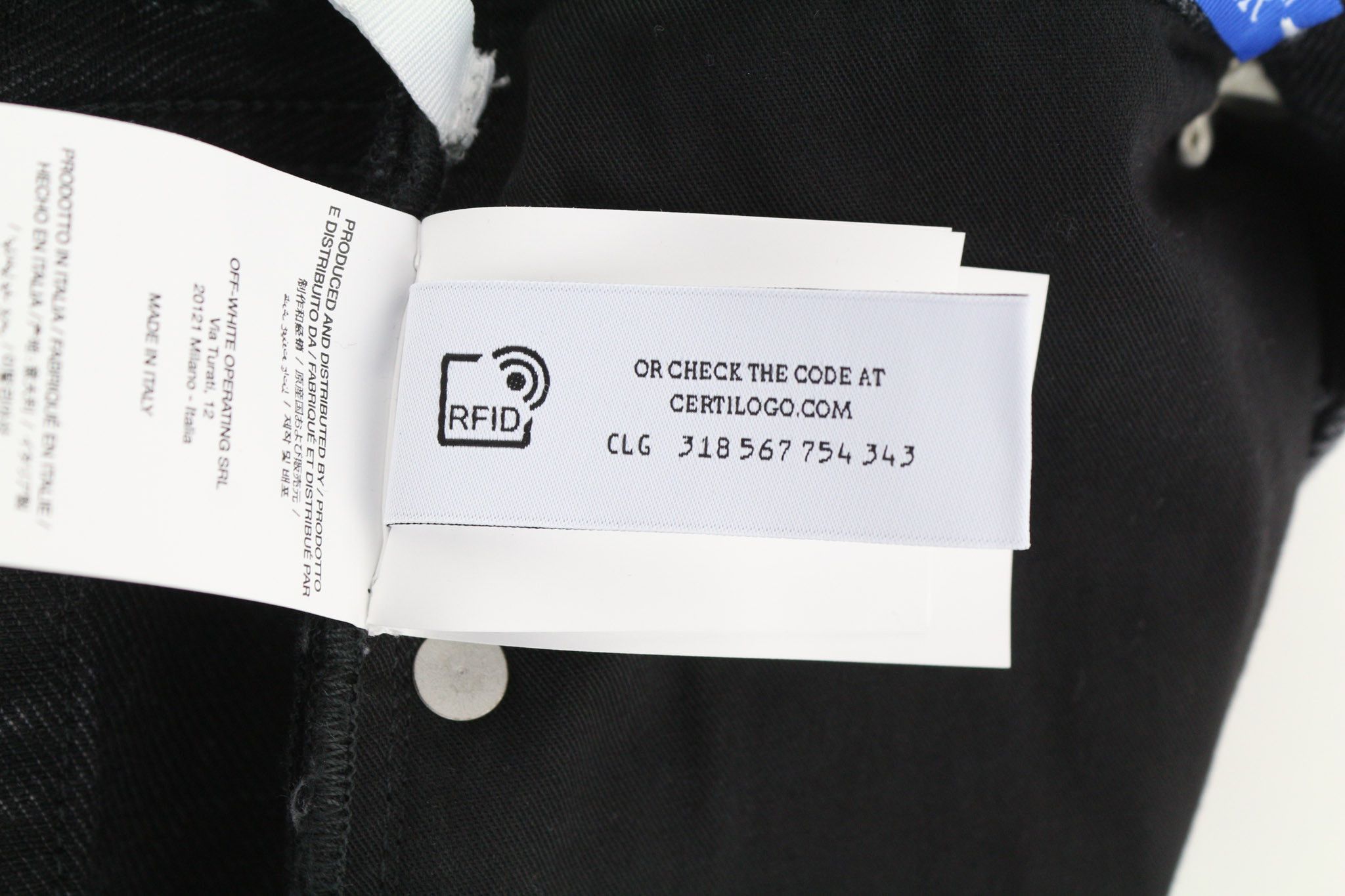 Off-White 31 Zip Detailed Skate Vintage Black 5-Pocket 81881 Size US 31 - 9 Thumbnail