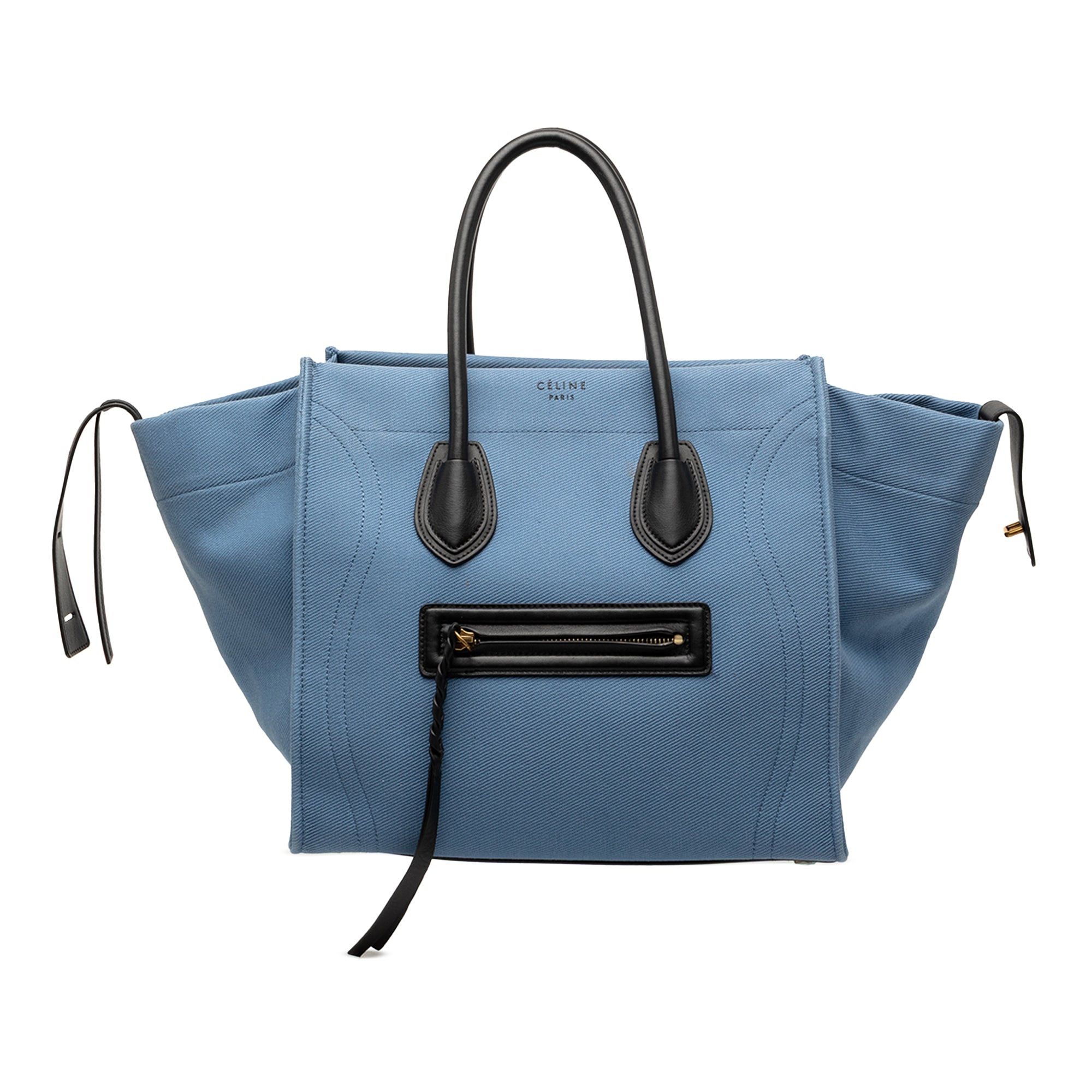 Celine Medium Denim Phantom Luggage Tote Size ONE SIZE - 1 Thumbnail