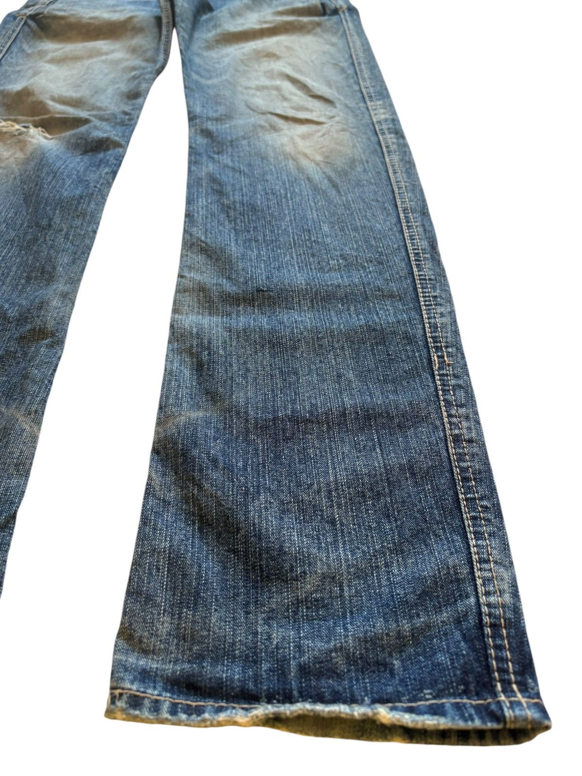 Japanese Brand SALES🔥Vintage Japanese Brand Mud Wash Distressed Jeans Size US 32 / EU 48 - 7 Thumbnail