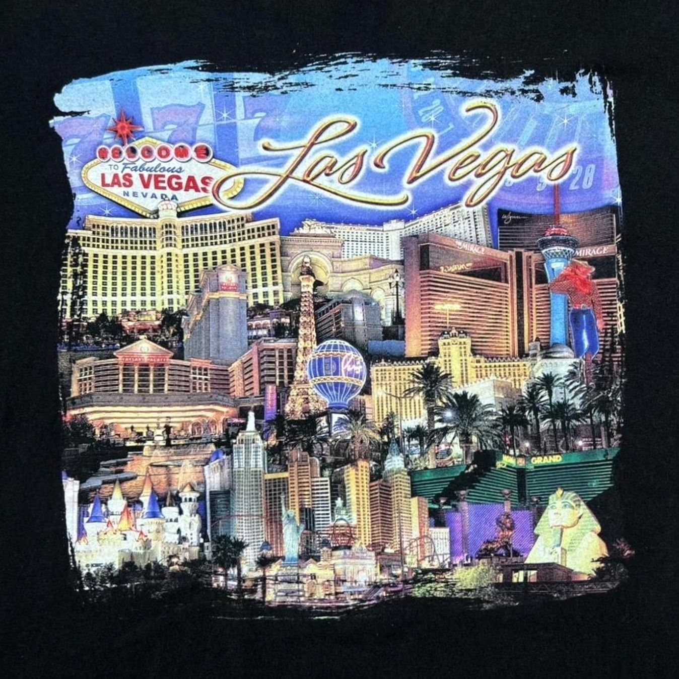 Delta VINTAGE MGM Mirage Las Vegas T-Shirt Black Medium Mens Size US M / EU 48-50 / 2 - 2 Thumbnail