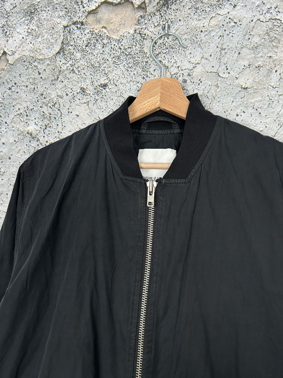 Samsoe Samsoe Samsoe Samsoe Black Bomber Jacket Streetwear Avant Garde Size US M / EU 48-50 / 2 - 3 Thumbnail