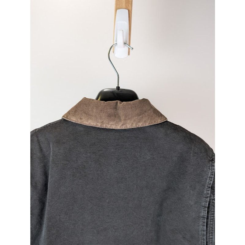 Saint Laurent Paris o1rshd1 Corduroy-Trimmed Cotton Canvas Work Jacket in Black Size US M / EU 48-50 / 2 - 17 Thumbnail