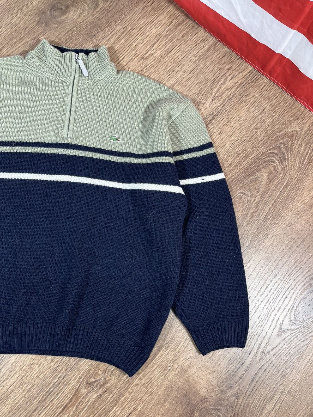 Lacoste Lacoste Vintage Knit Sweater Size US XL / EU 56 / 4 - 3 Thumbnail