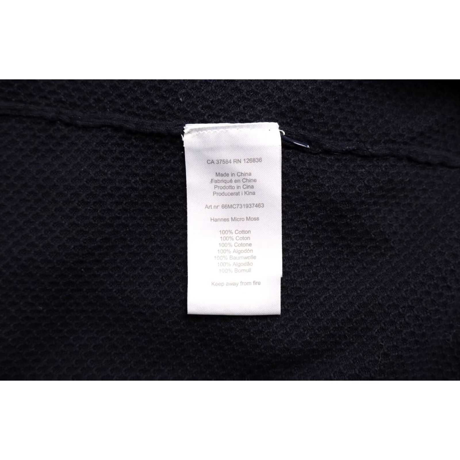 J.Lindeberg J. LINDEBERG Hannes Micro Moss Jumper Men's MEDIUM Pullover Navy Knit Cotton Crew Neck Long Sleeve Winter All Seasons Mens Size US M / EU 48-50 / 2 - 8 Thumbnail