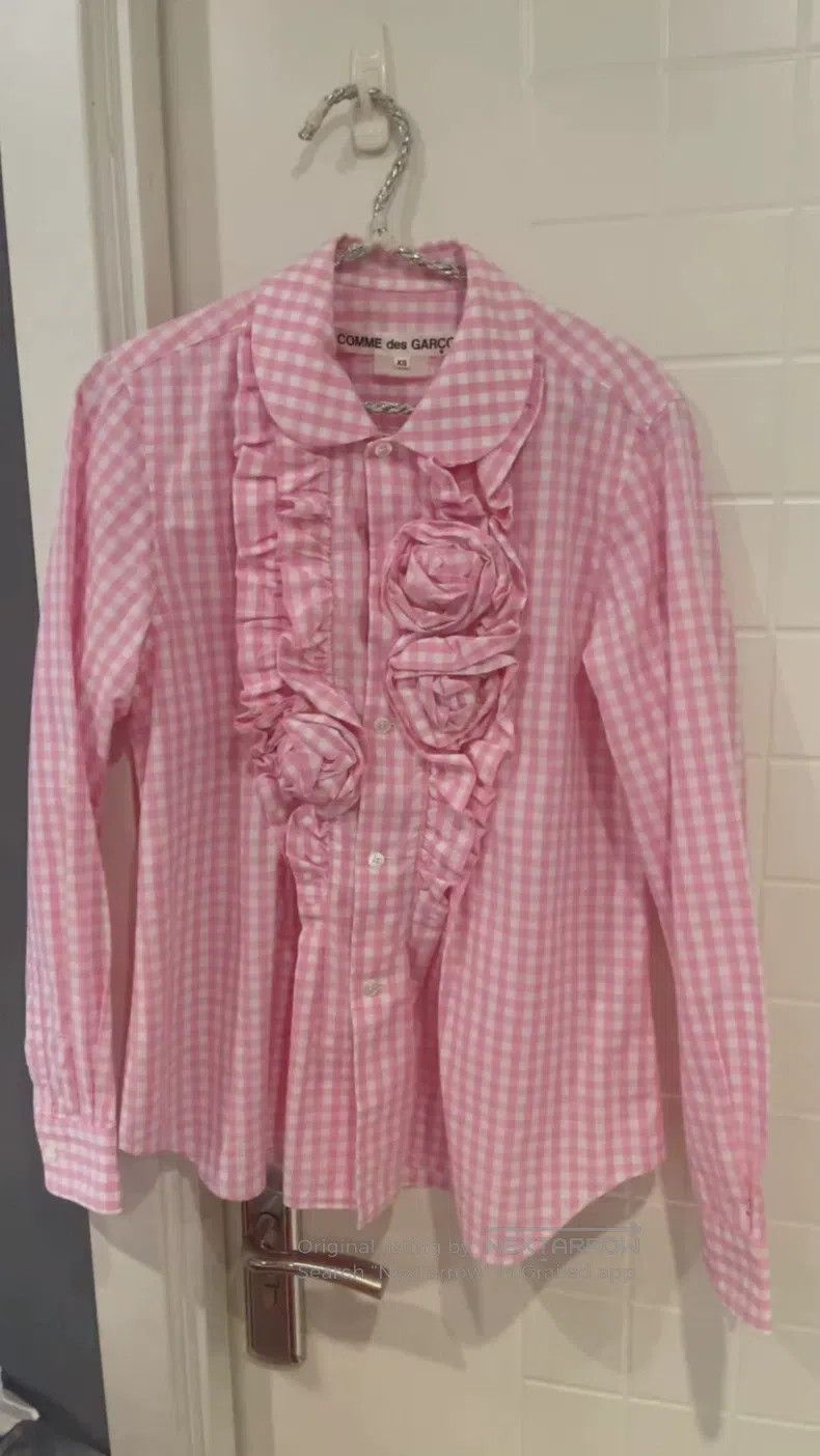 Comme des Garcons Comme Des Garcons Main Line Rose Pattern Shirt Size XS / US 0-2 / IT 36-38 - 1 Thumbnail