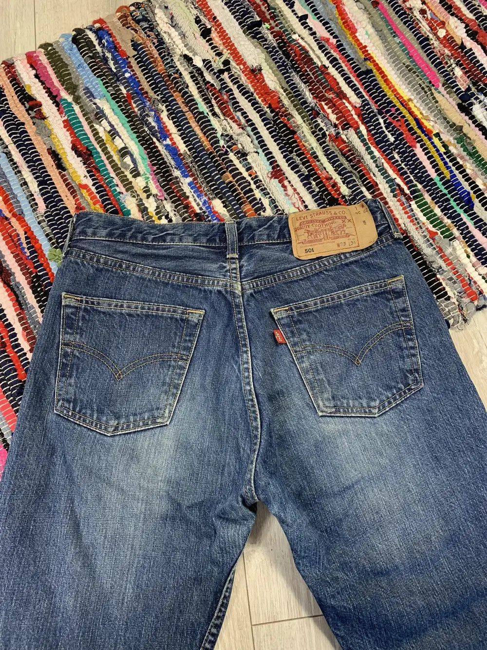 Levi's × Levi's Vintage Clothing × Vintage Vintage Og Blue Levis 501 W29 L34 Denim Pants Jeans Size US 29 - 3 Thumbnail