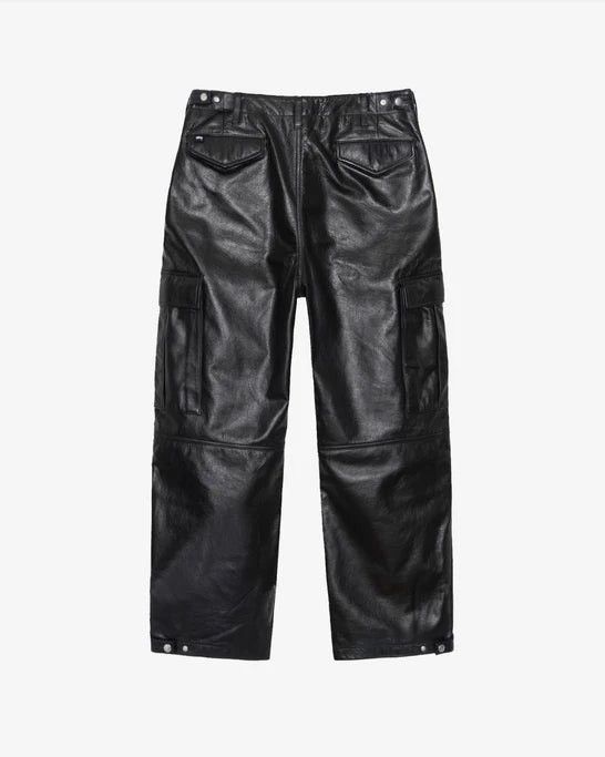 Stussy SS24 Stussy Military Cargo Leather Pants Size US 32 / EU 48 - 2 Thumbnail